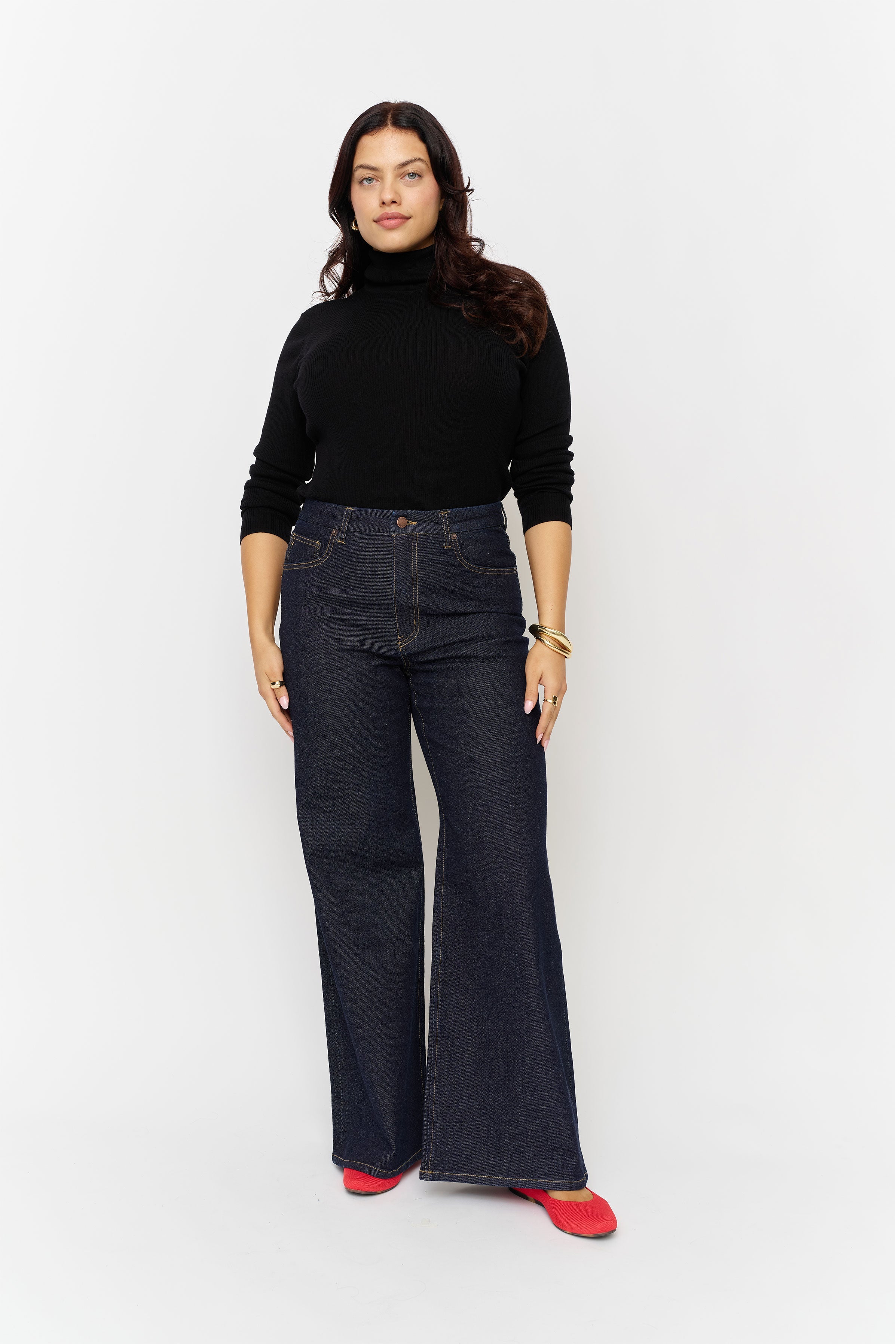 Andrews High Rise Extra Wide Leg Timbers