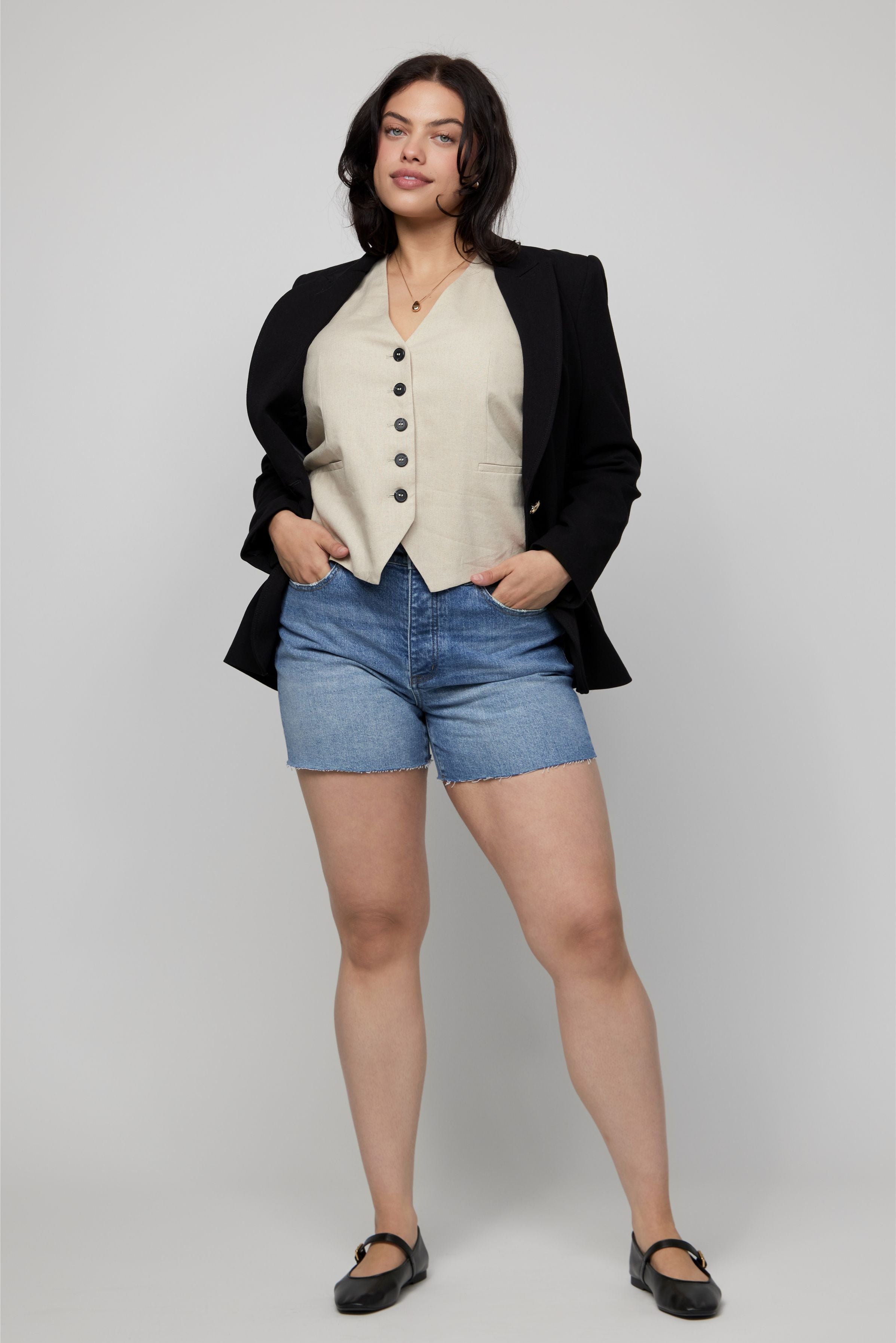 Bedford High Rise Short Indigo Medium Bright