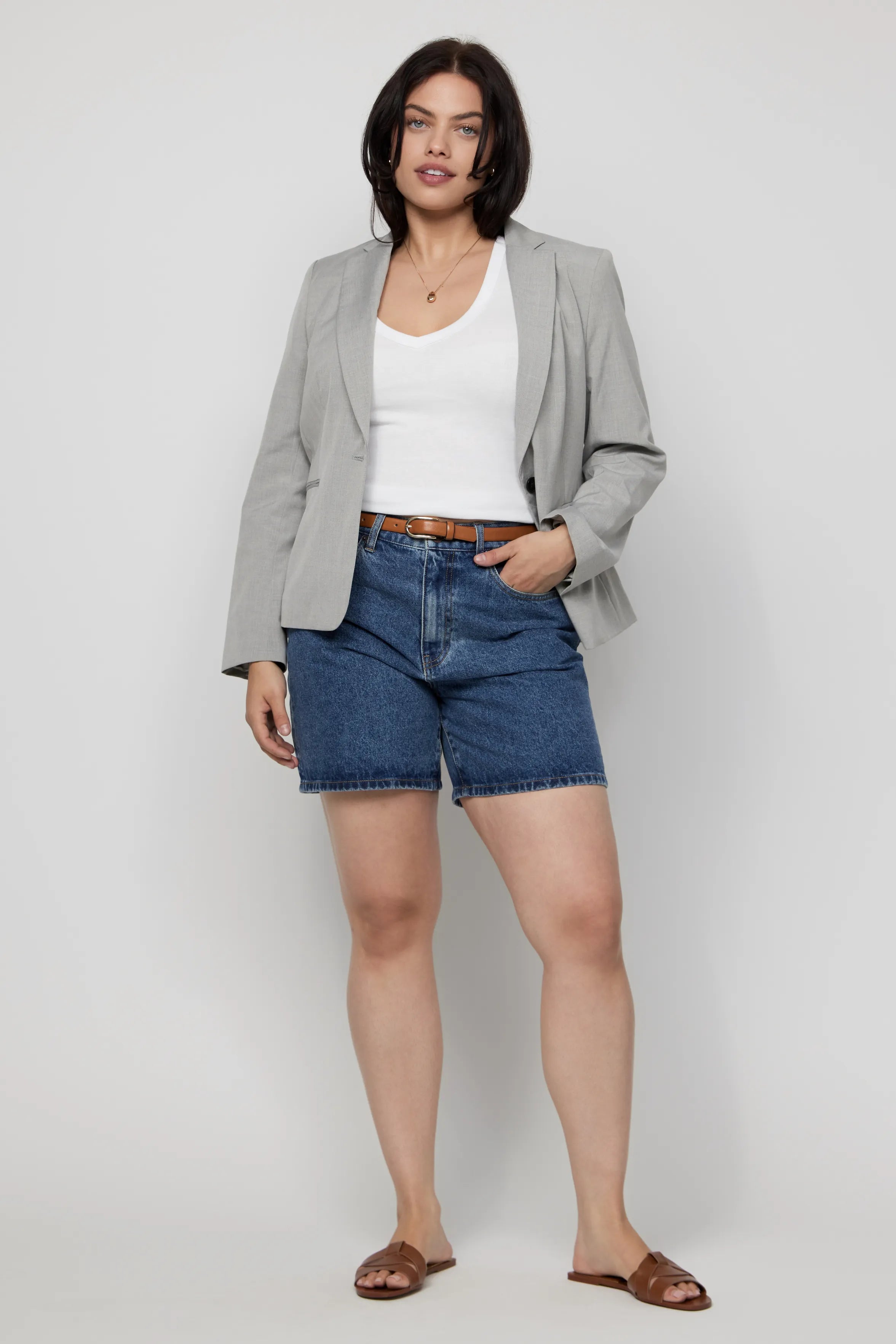 Emmerson High Rise Long Shorts Medium Worn