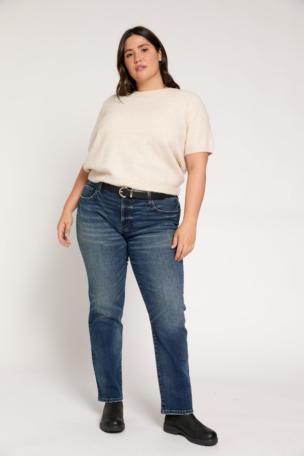 Chester Low Rise Slim Straight Dark Aged Vintage