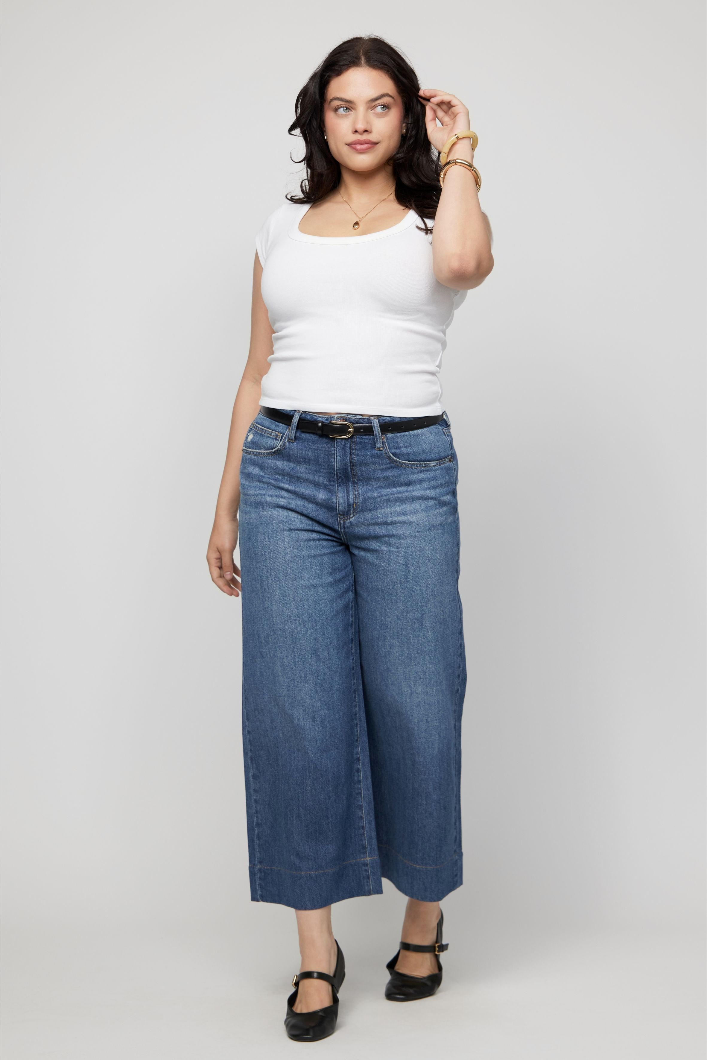Dakota High Rise Wide Leg Traditional Vintage Worn