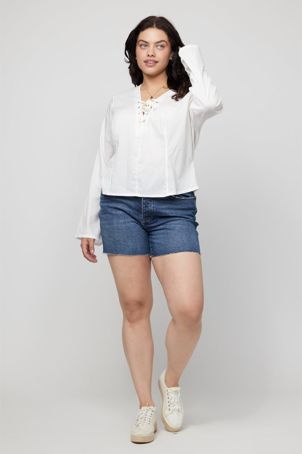 Bedford High Rise Short Indigo Worn