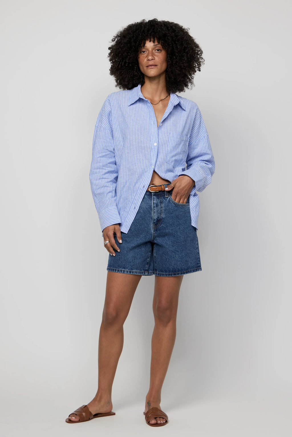 Emmerson High Rise Long Shorts Medium Worn