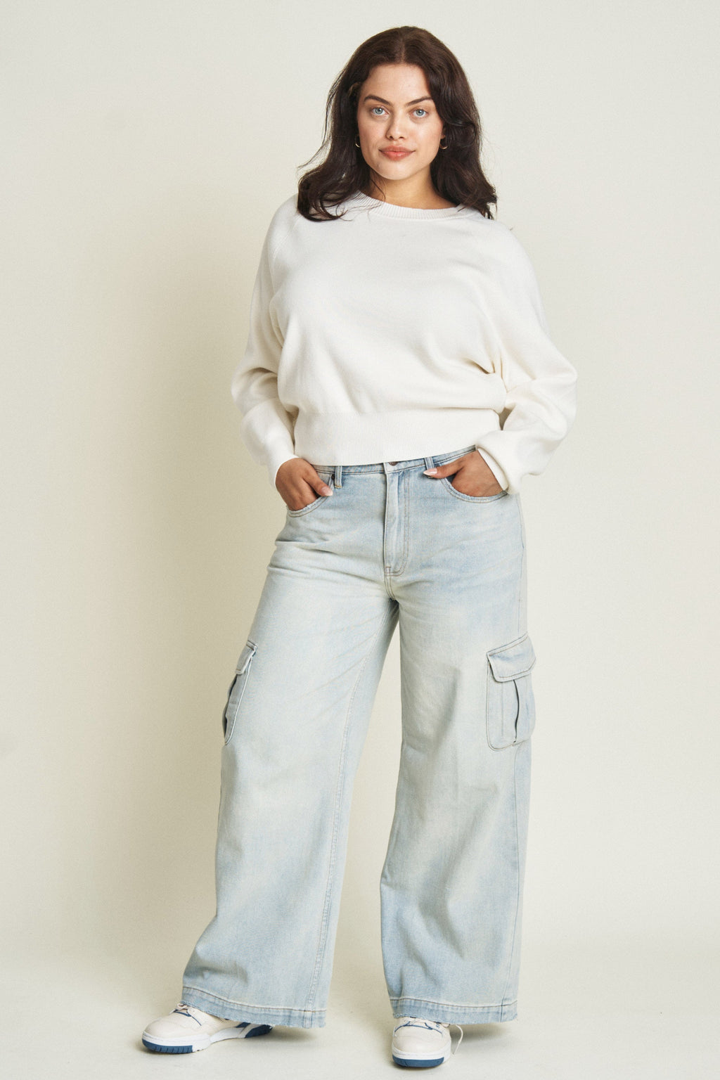 Madison Cargo Mid Rise Wide Leg Hotel California