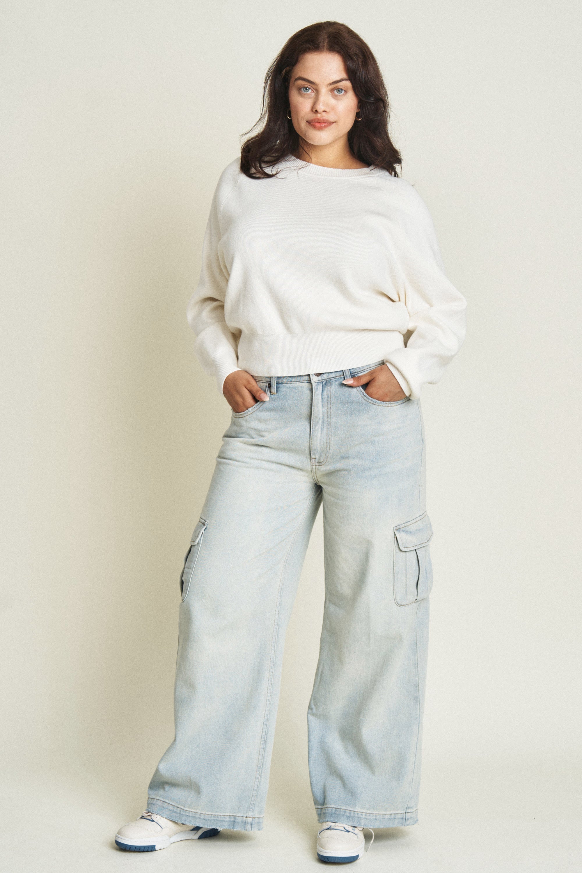 Madison Cargo Mid Rise Wide Leg Hotel California