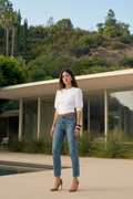 Preston Mid Rise Slim Straight Ankle Sculpt+ Vintage Denim