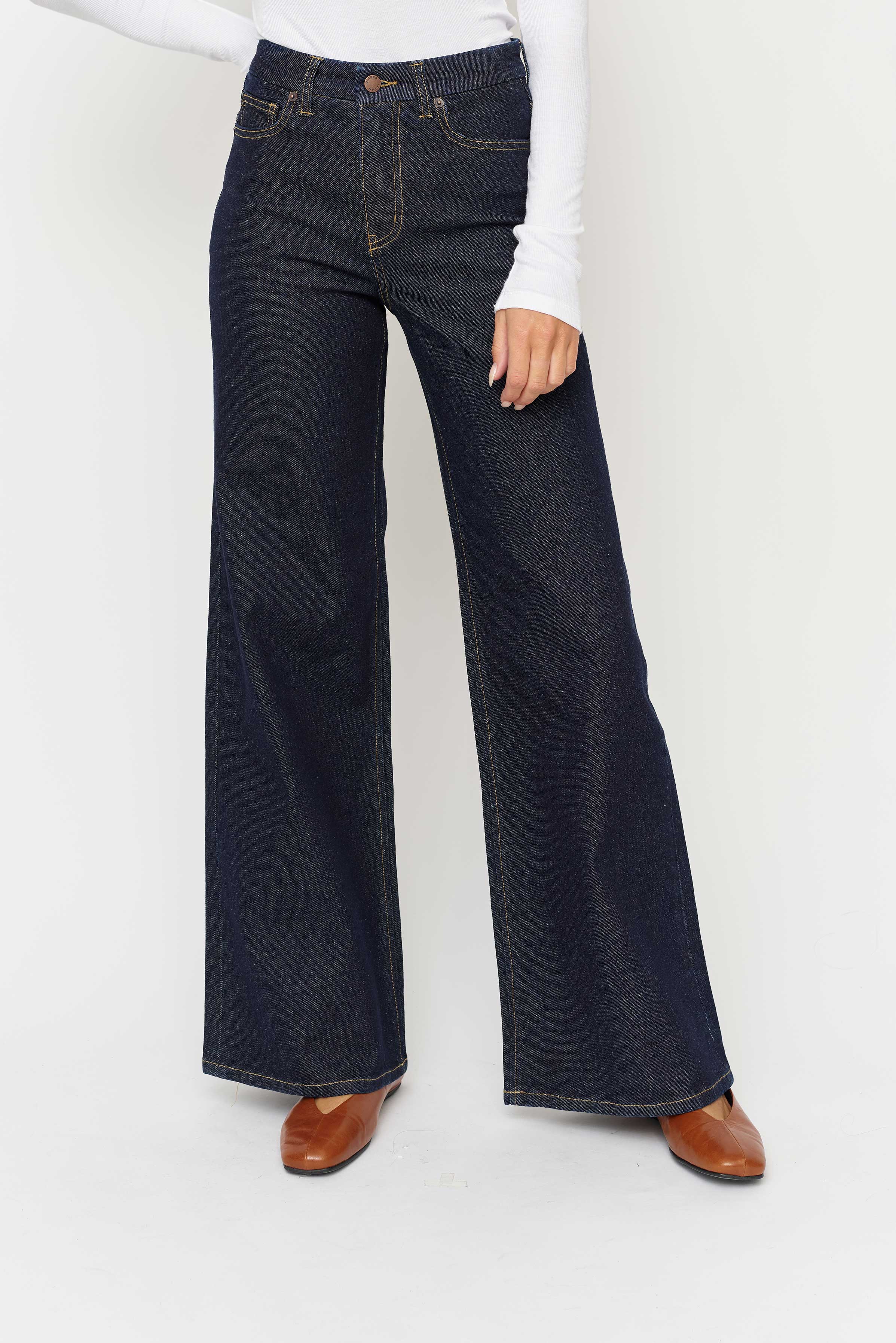 Andrews High Rise Extra Wide Leg Timbers