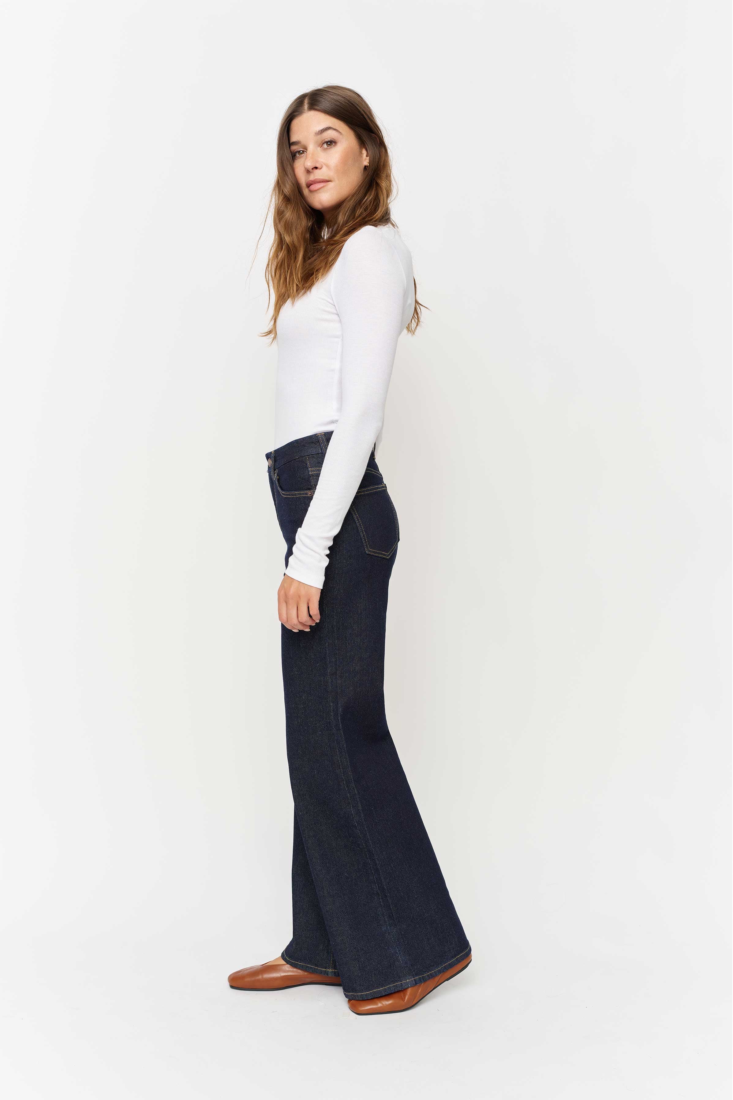 Andrews High Rise Extra Wide Leg Timbers
