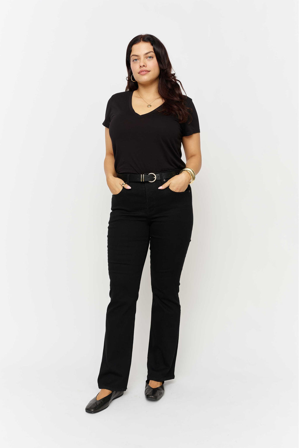 Stanley Boot Cut Mid Rise Sculpt+ Jet Black
