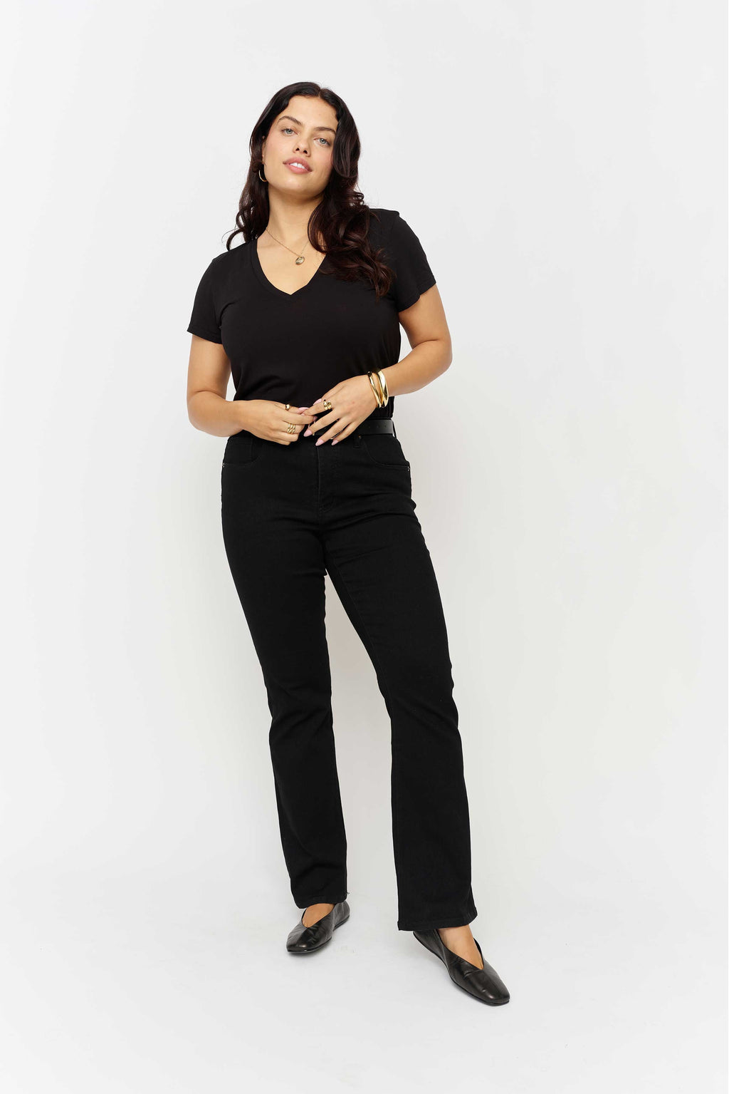 Stanley Boot Cut Mid Rise Sculpt+ Jet Black