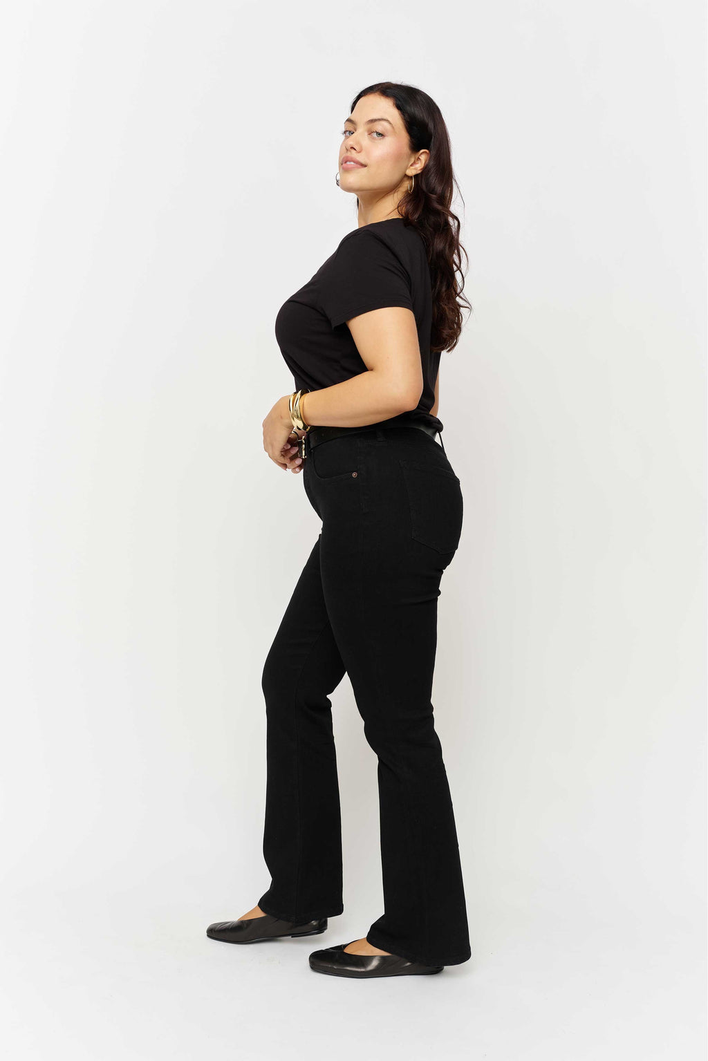 Stanley Boot Cut Mid Rise Sculpt+ Jet Black