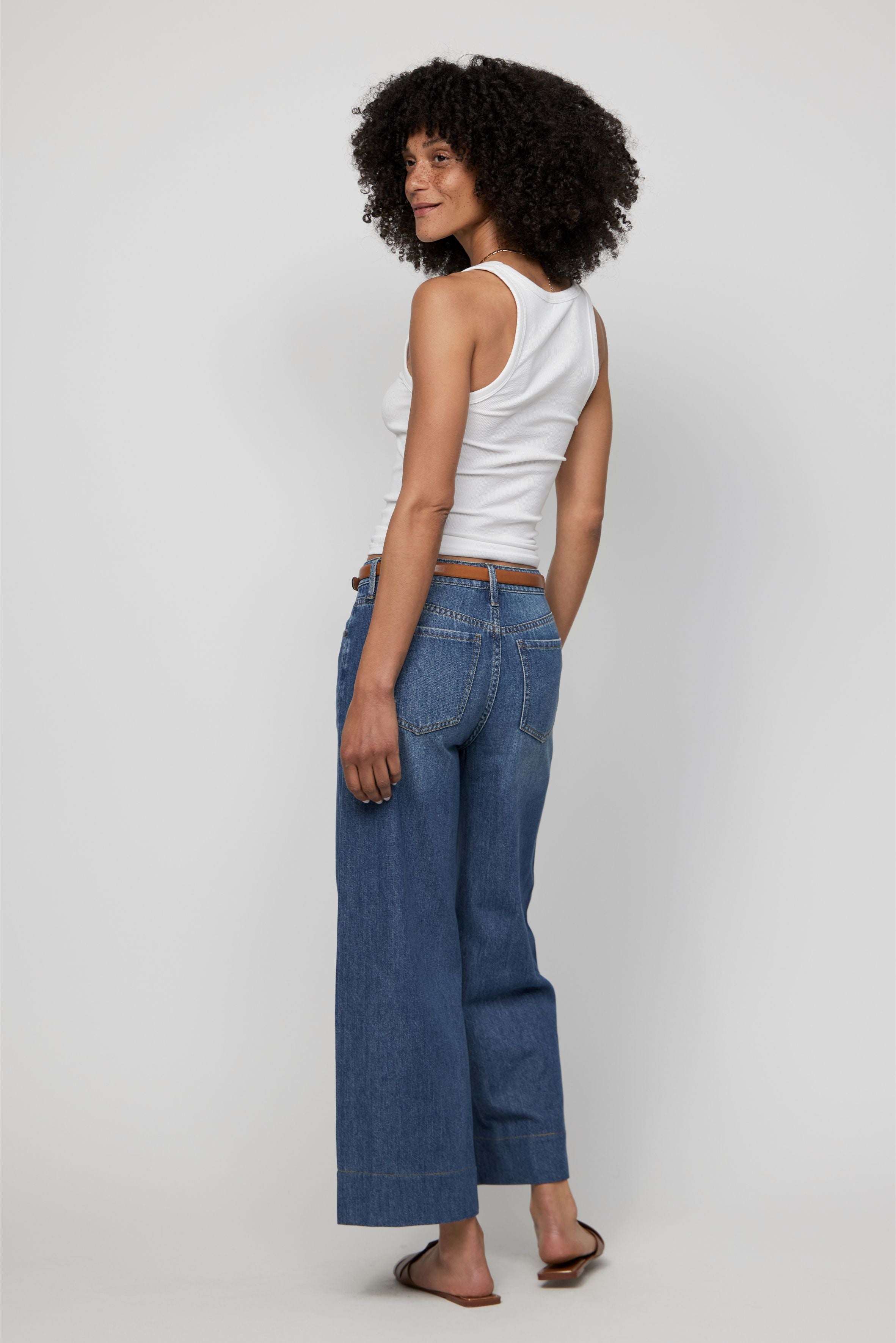Dakota High Rise Wide Leg Traditional Vintage Worn