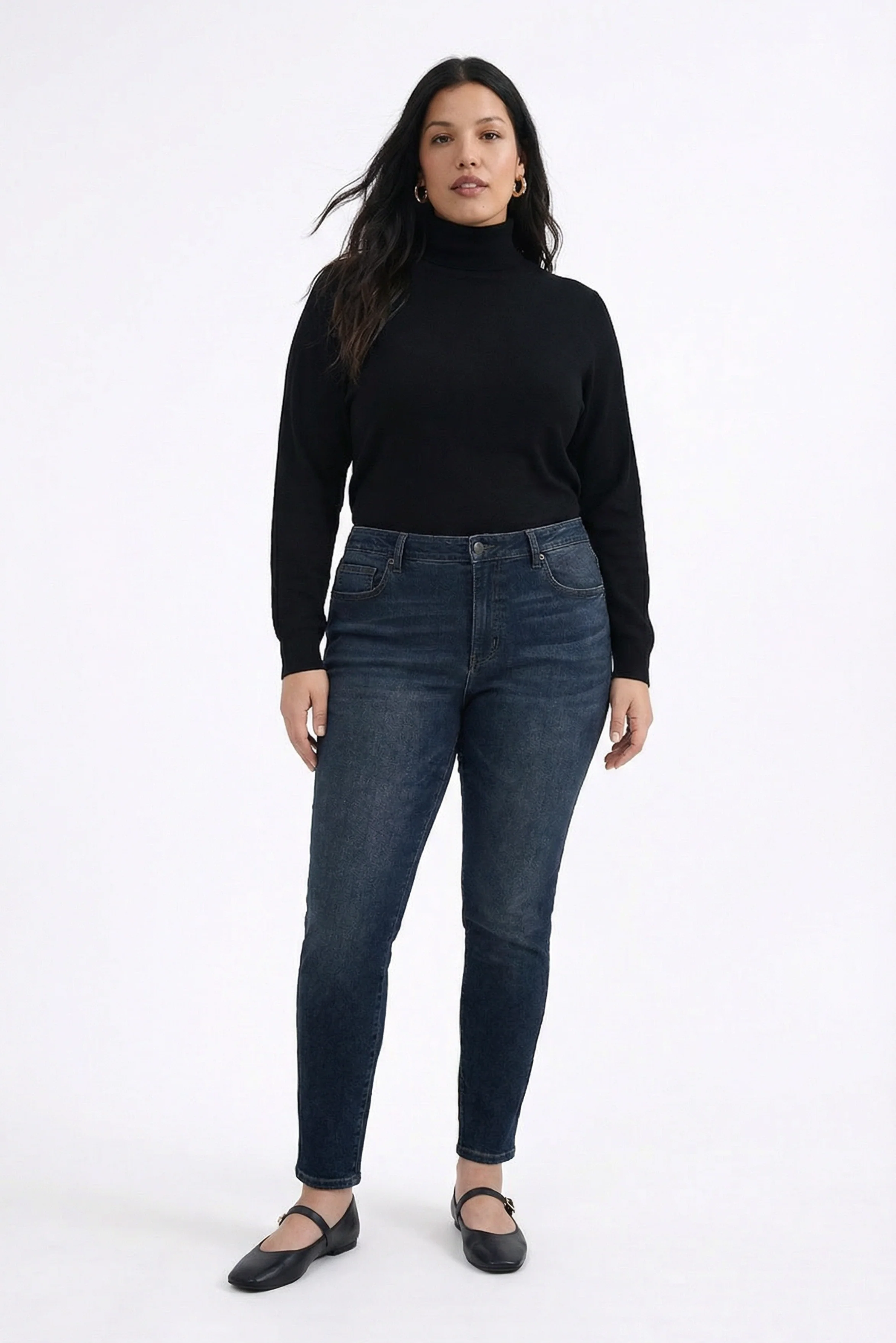 Cooper Redux Skinny Mid Rise Sculpt+ Plus Dark Aged Vintage