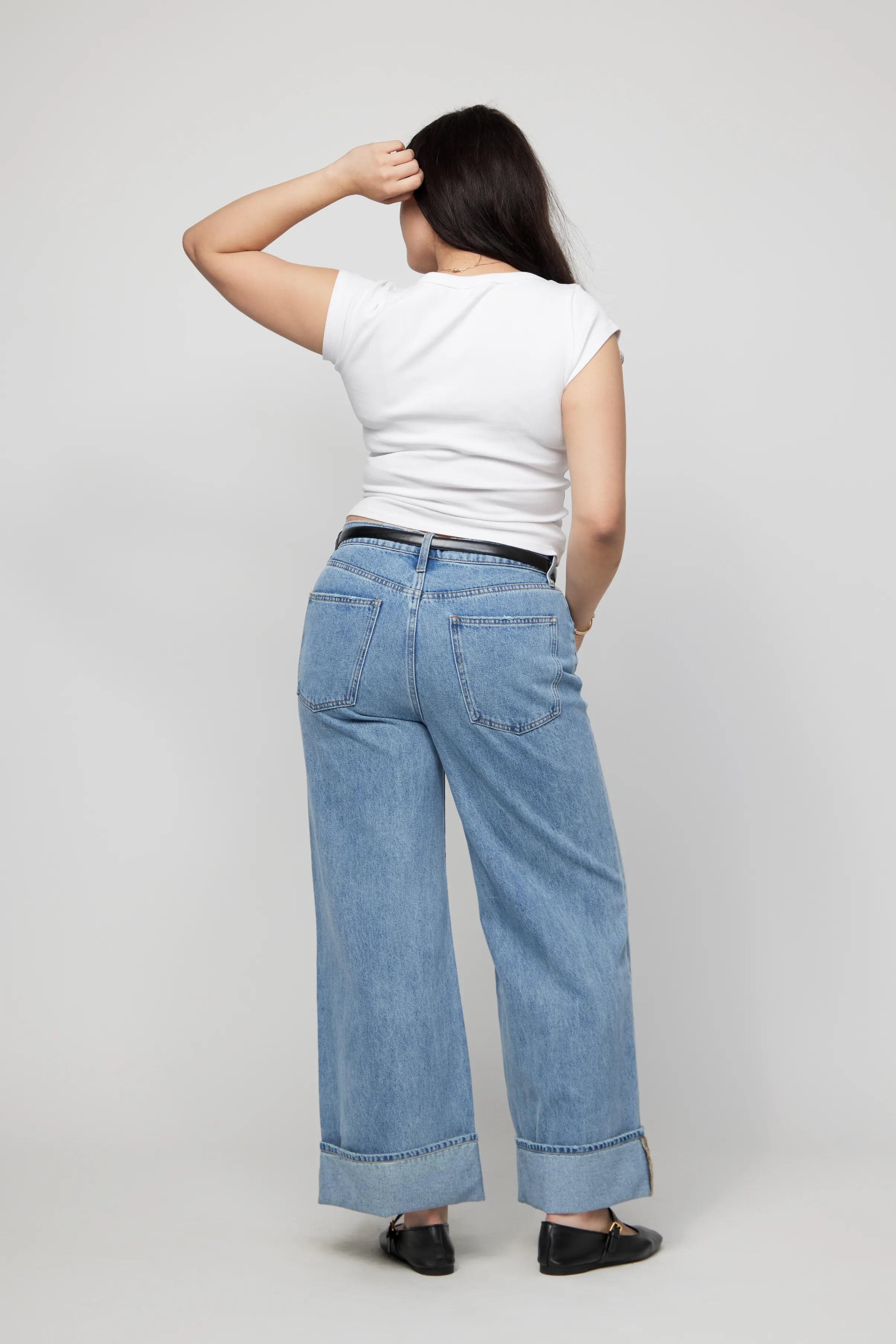 Parker High Rise Wide Leg Light Indigo