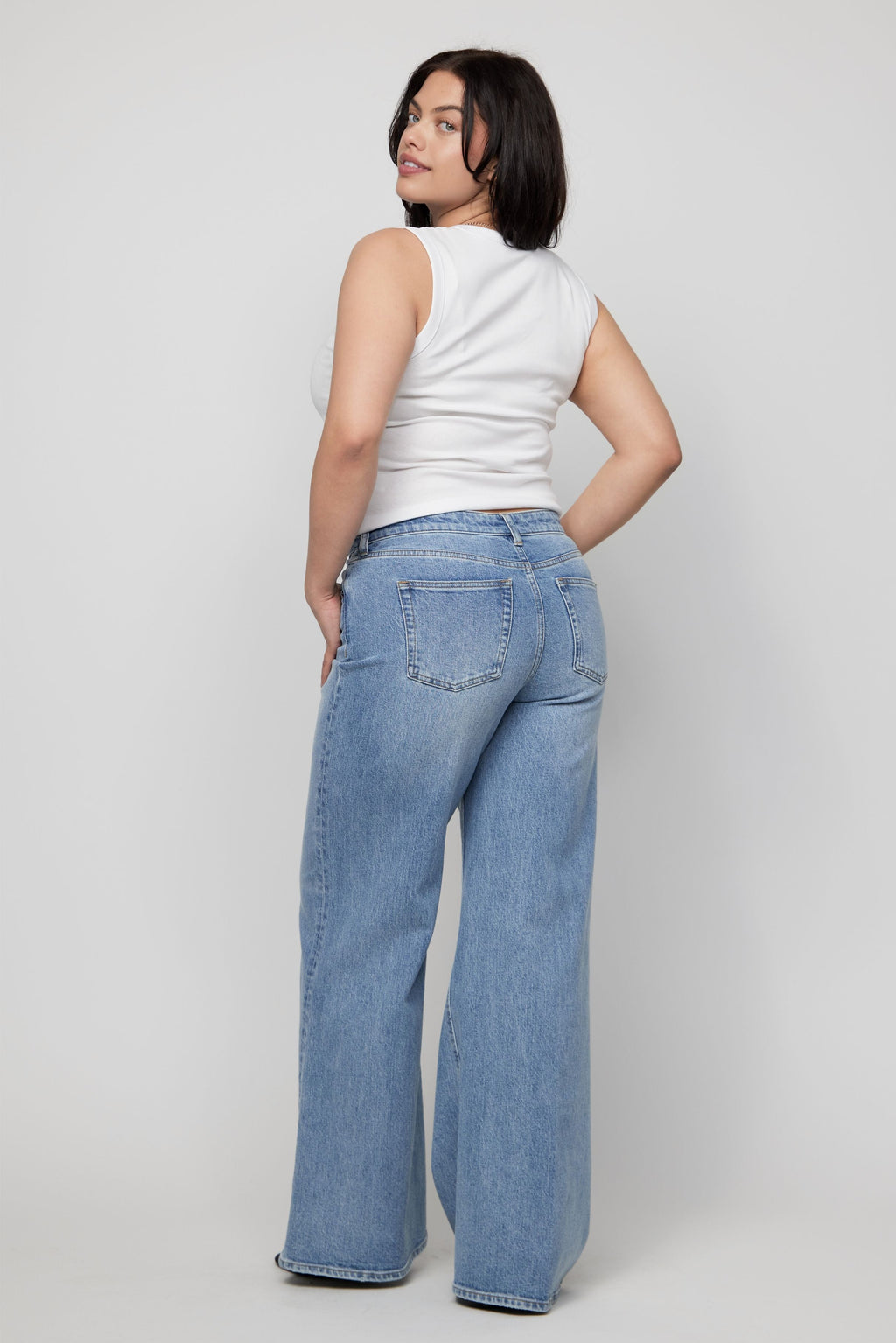 Andrews High Rise Extra Wide Leg Classic Vintage