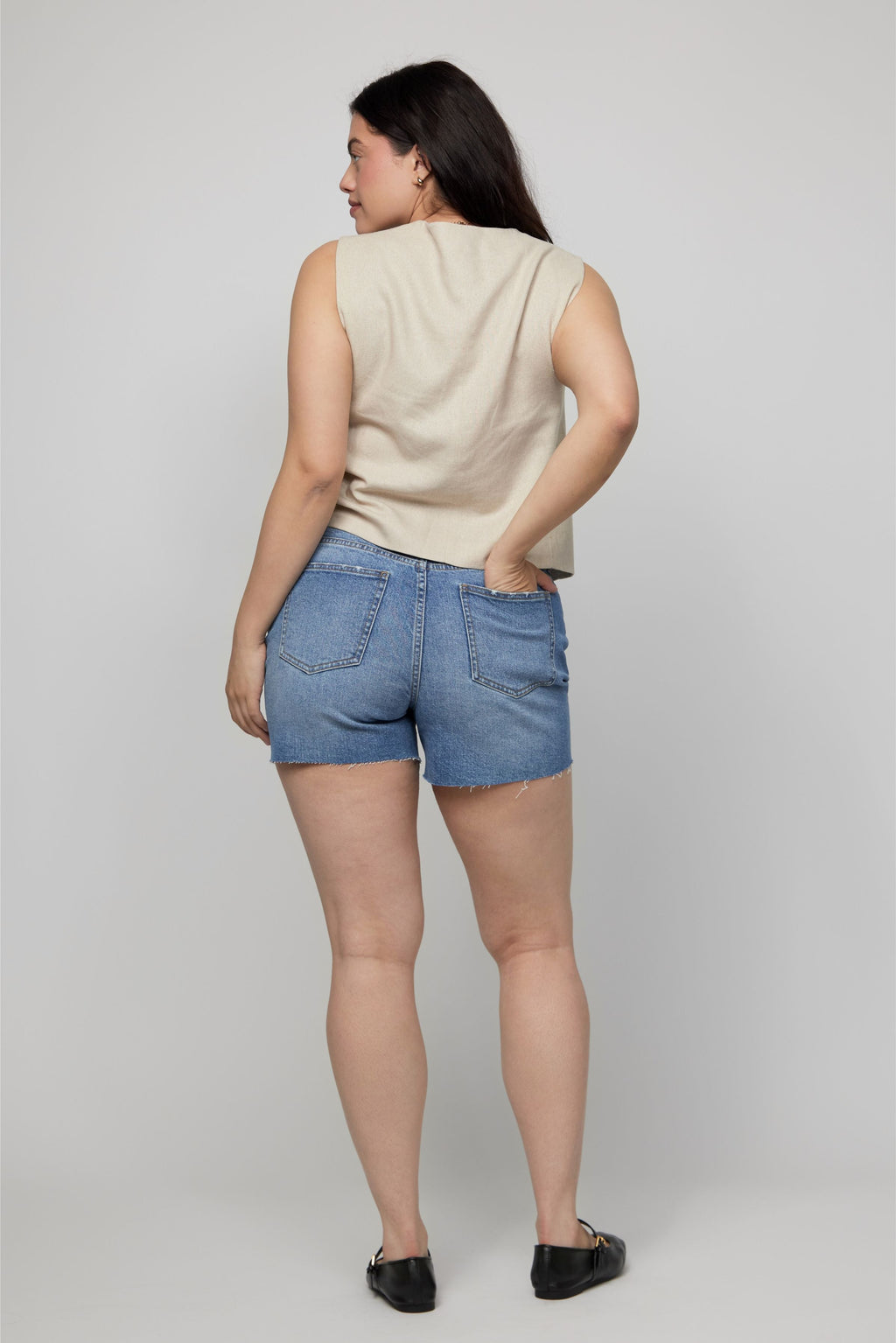 Bedford High Rise Short Indigo Medium Bright