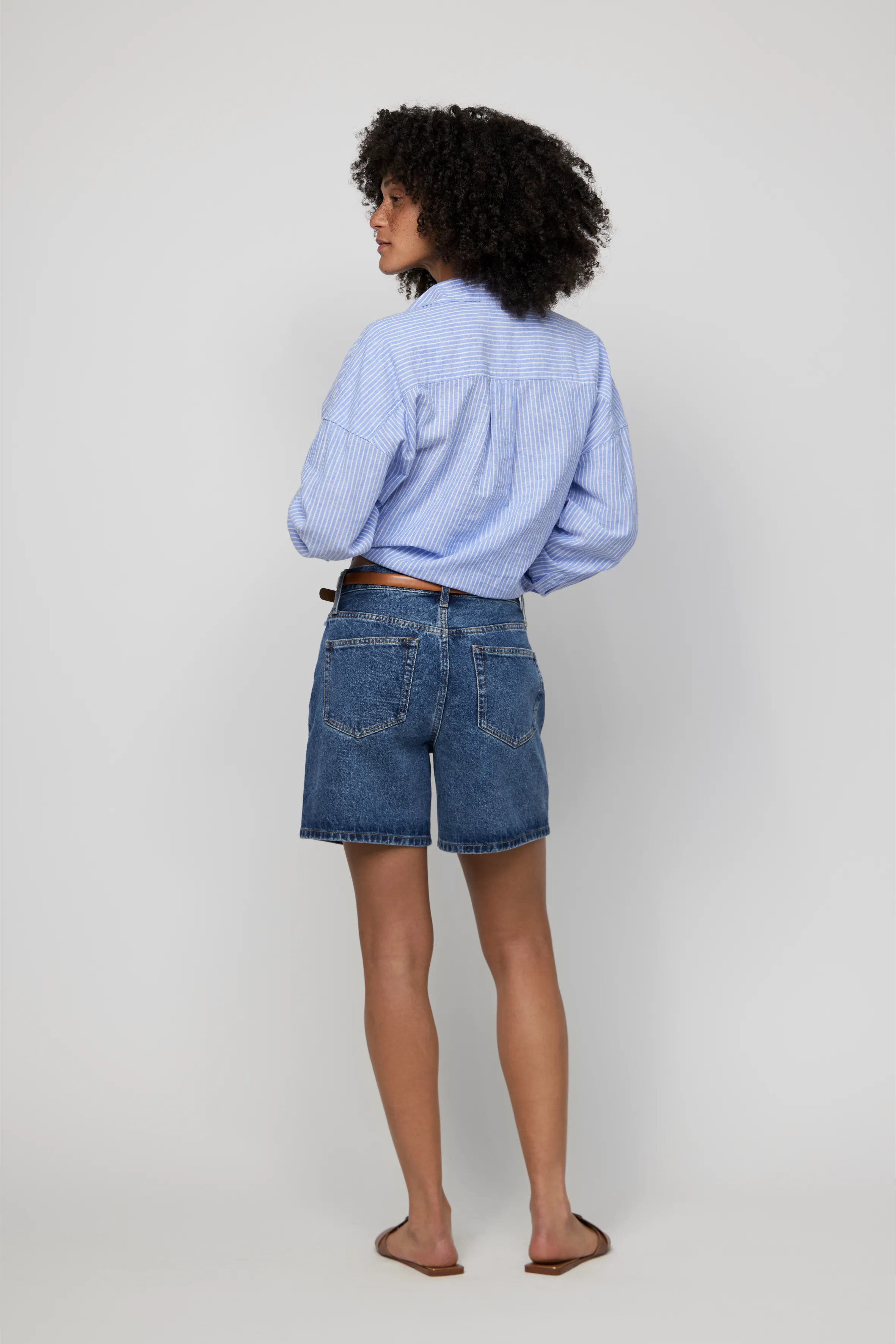 Emmerson High Rise Long Shorts Medium Worn