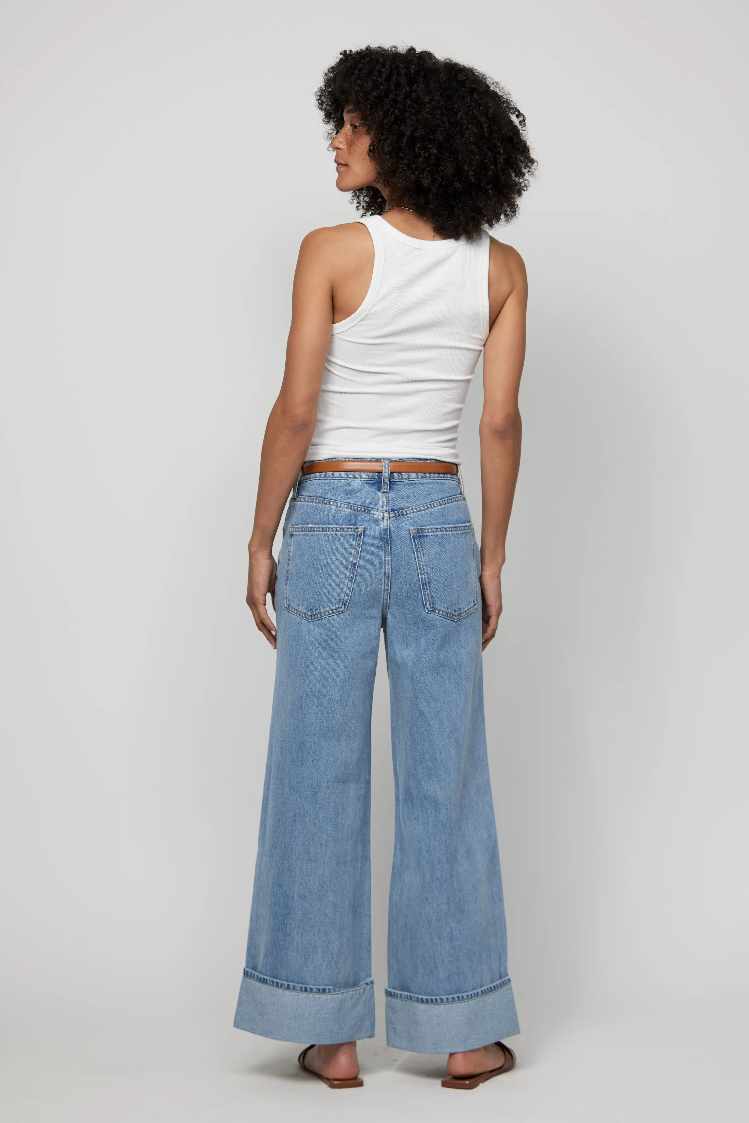 Parker High Rise Wide Leg Light Indigo