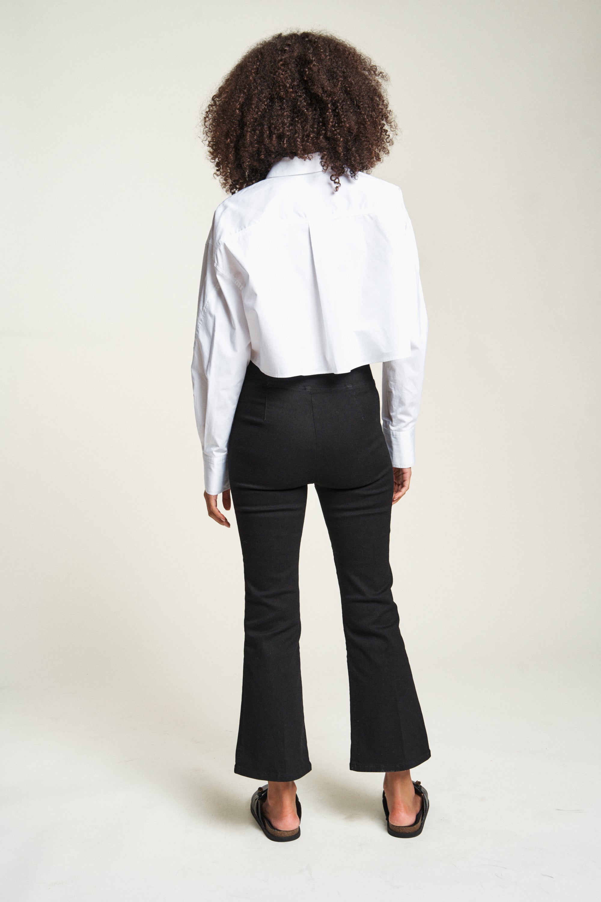 Roxbury High Rise Flare Black