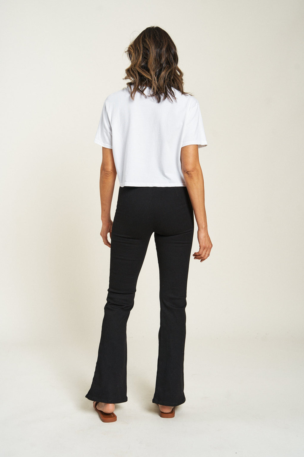 Roxbury High Rise Flare Black