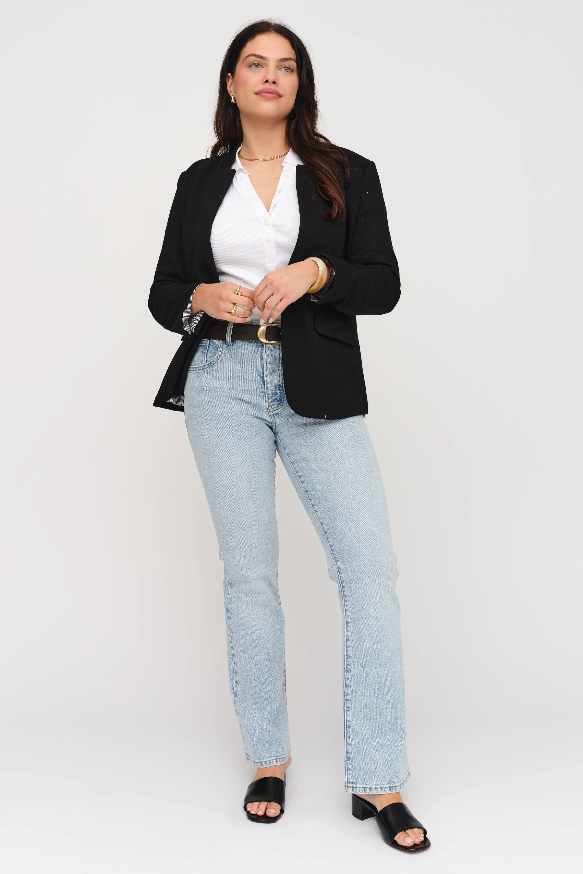 Stanley Boot Cut Mid Rise Soft Blue