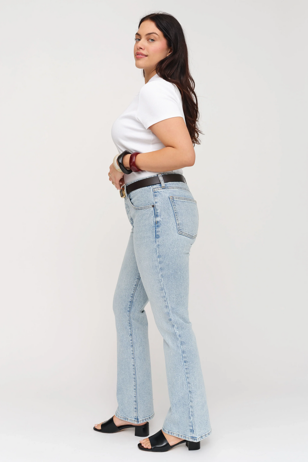 Stanley Boot Cut Mid Rise Soft Blue