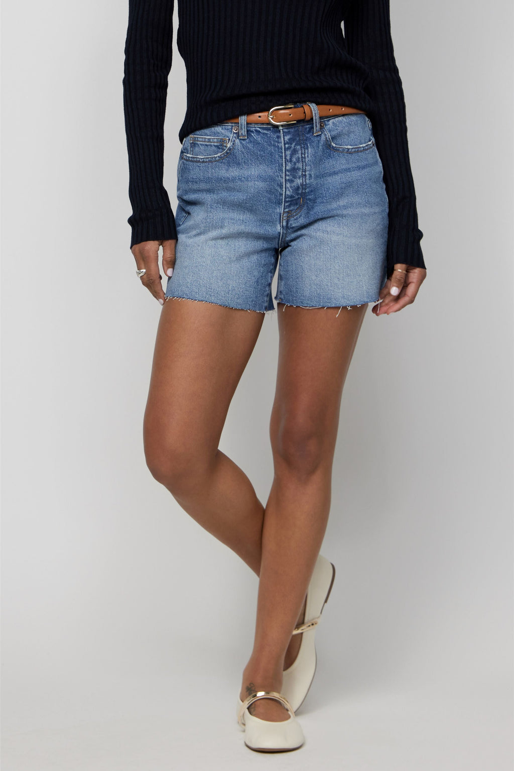 Bedford High Rise Short Indigo Medium Bright
