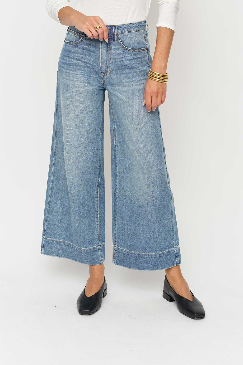 Dakota High Rise Wide Leg Classic Light Vintage