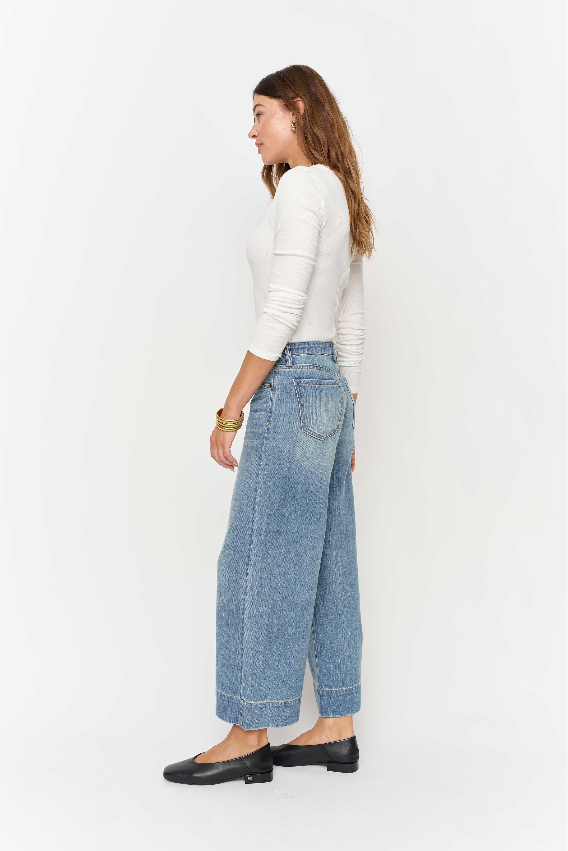 Dakota High Rise Wide Leg Classic Light Vintage