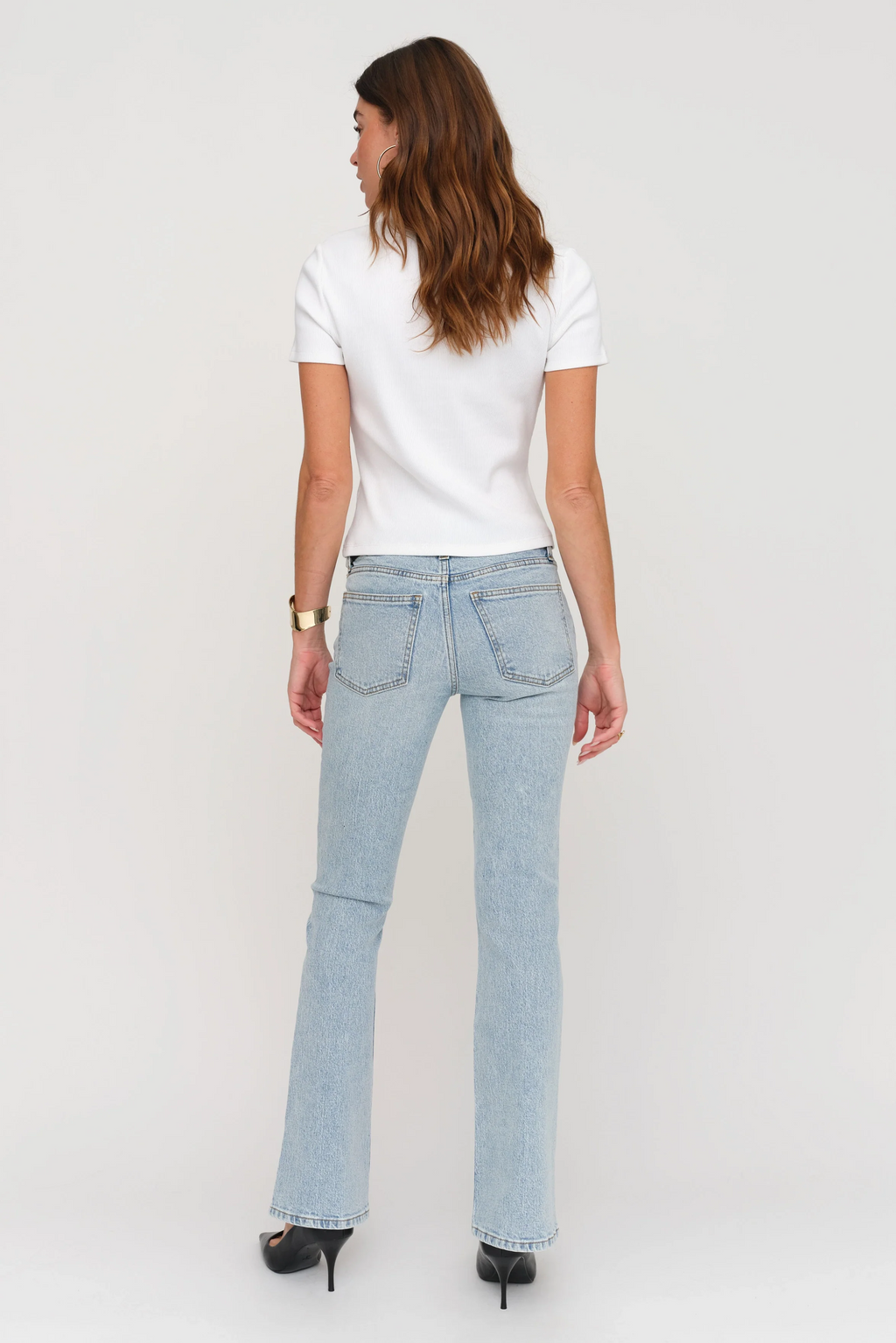 Stanley Boot Cut Mid Rise Soft Blue
