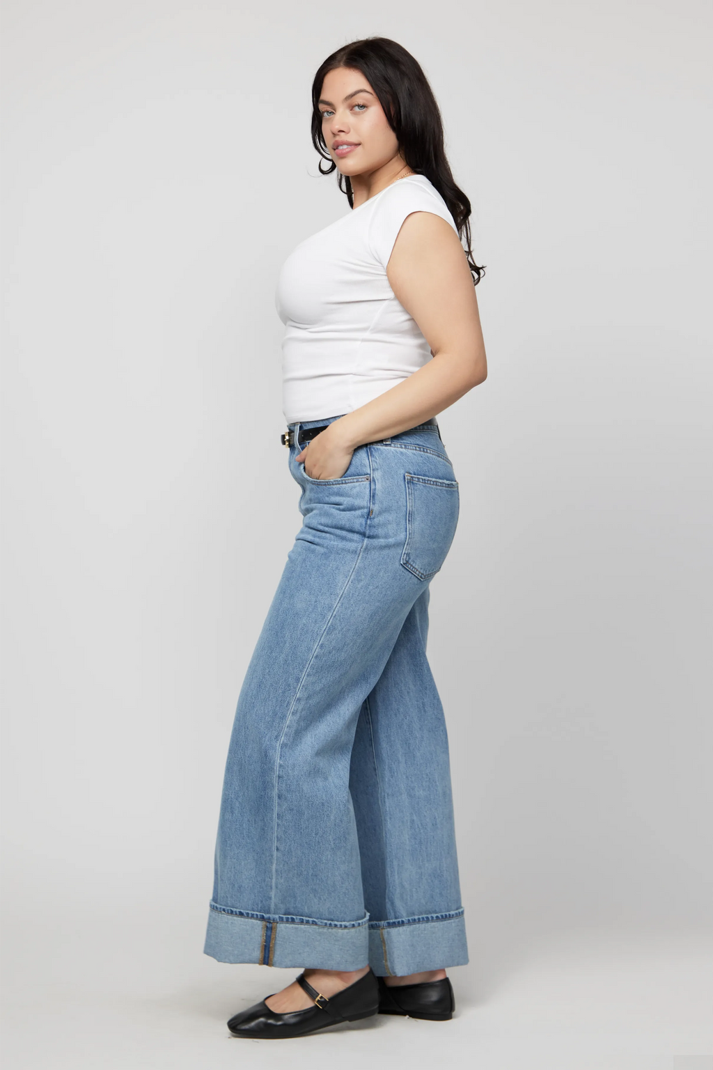 Parker High Rise Wide Leg Light Indigo