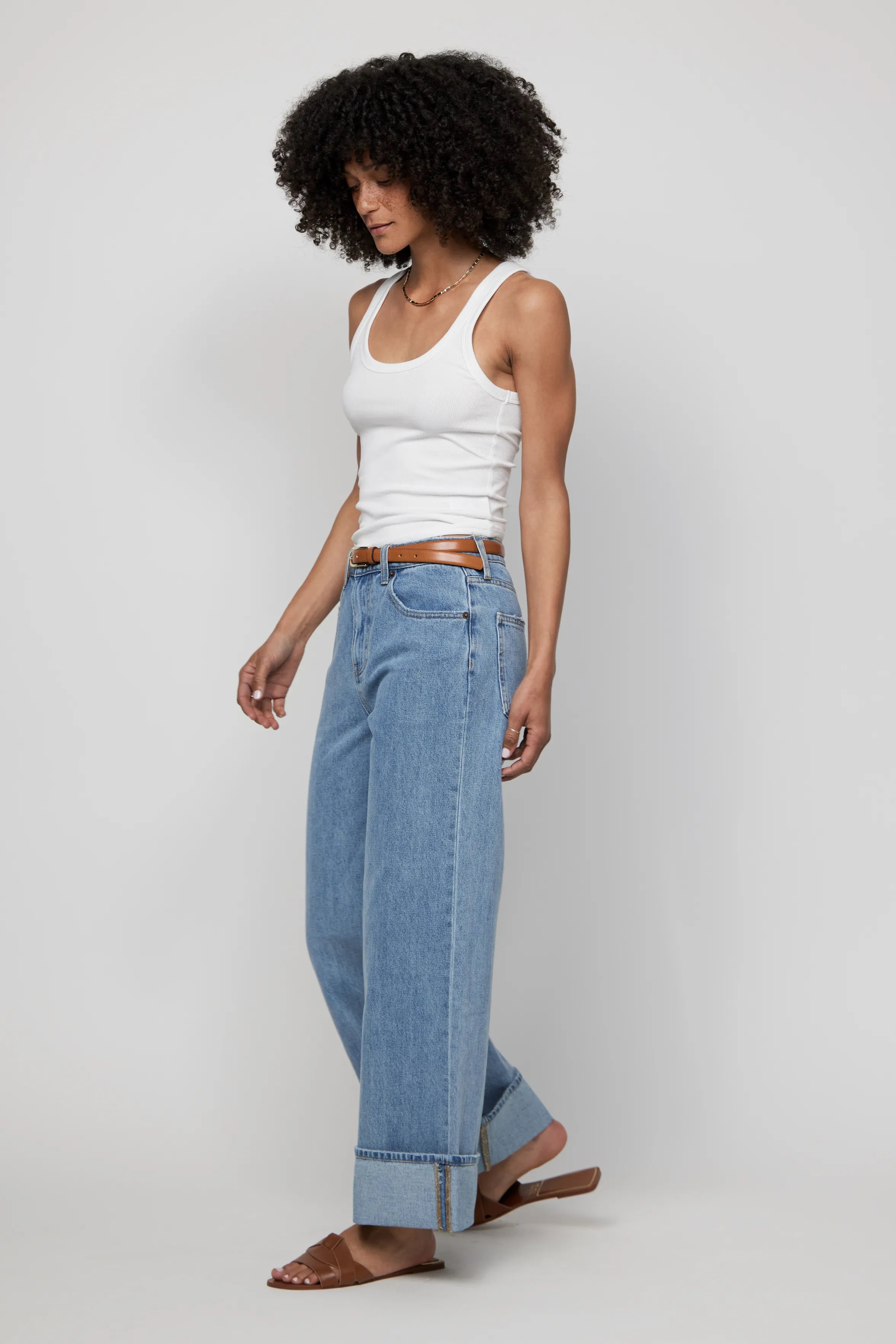 Parker High Rise Wide Leg Light Indigo