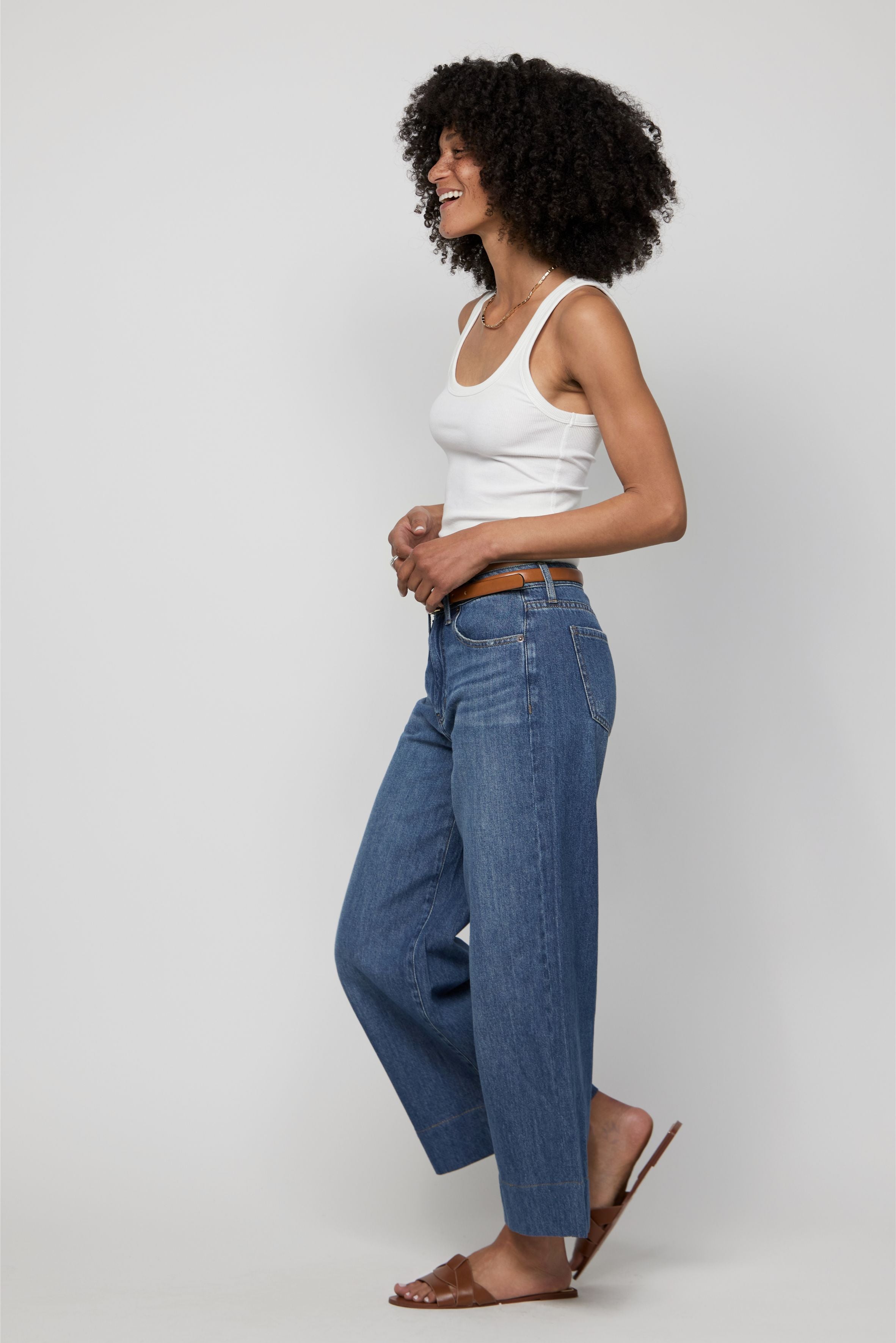 Dakota High Rise Wide Leg Traditional Vintage Worn