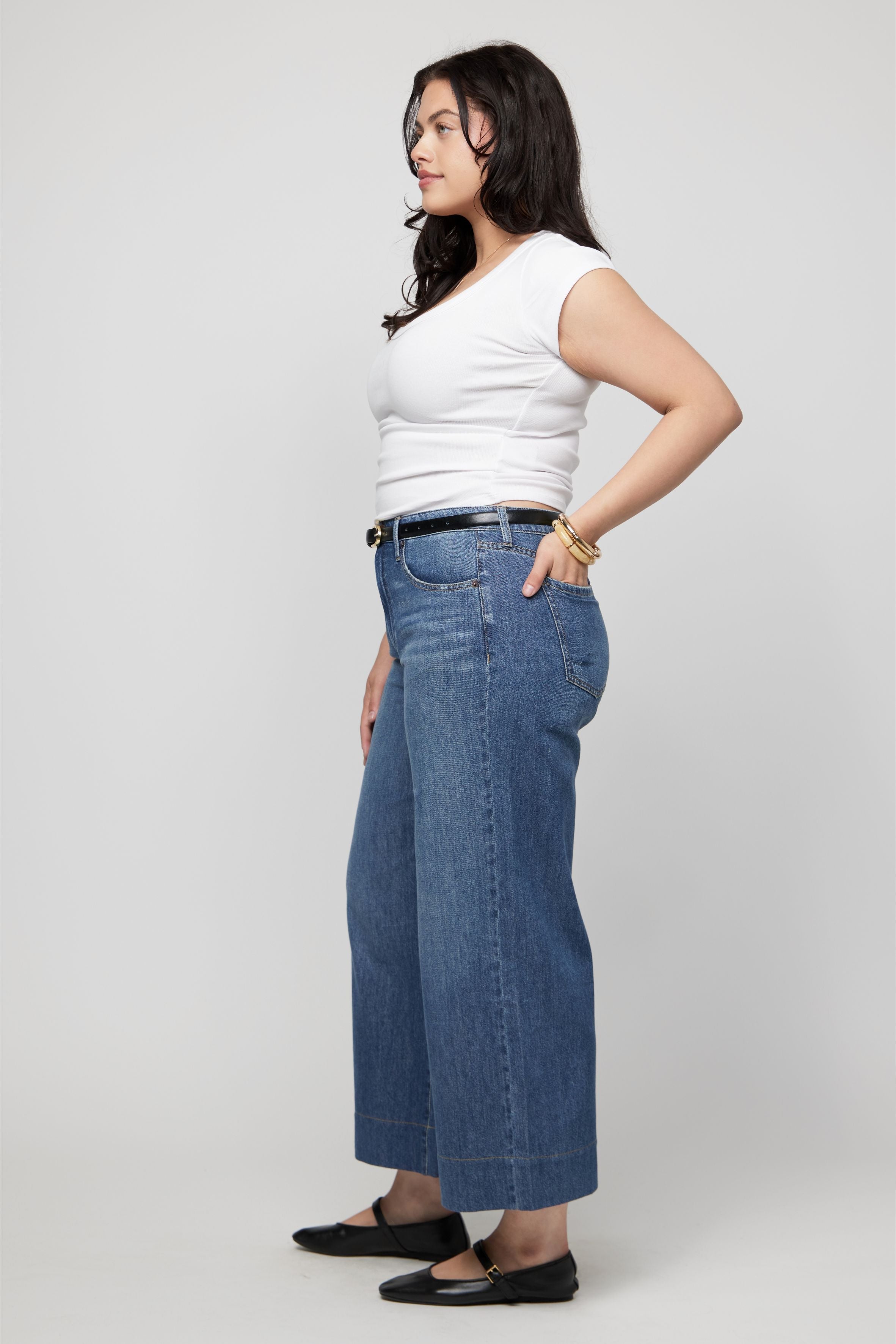 Dakota High Rise Wide Leg Traditional Vintage Worn