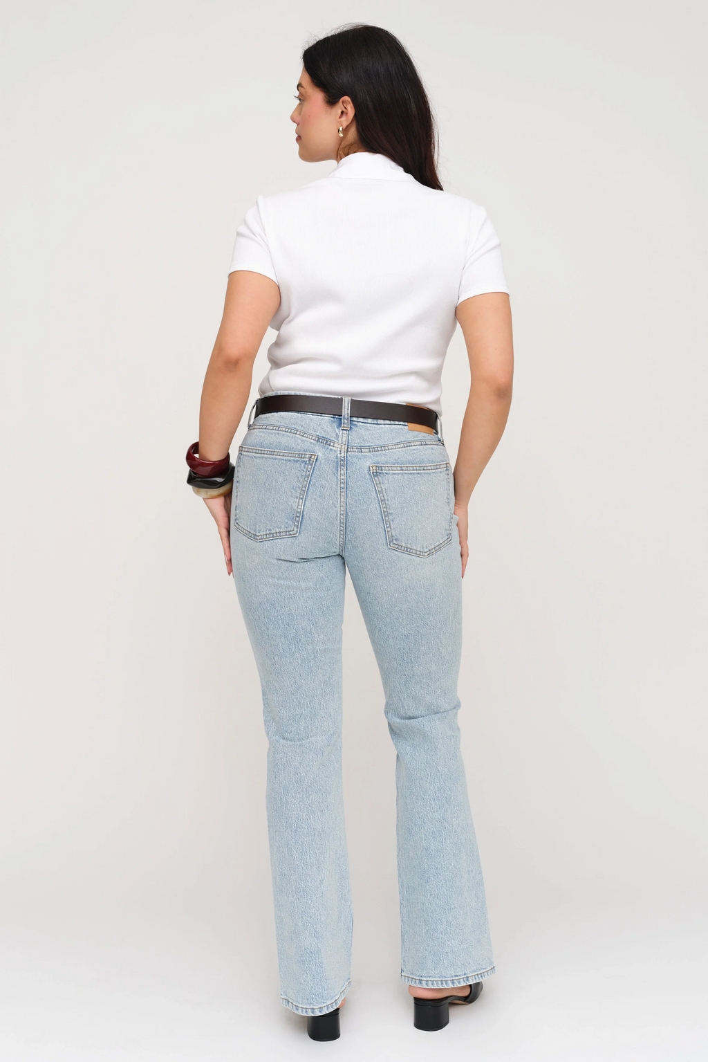 Stanley Boot Cut Mid Rise Soft Blue