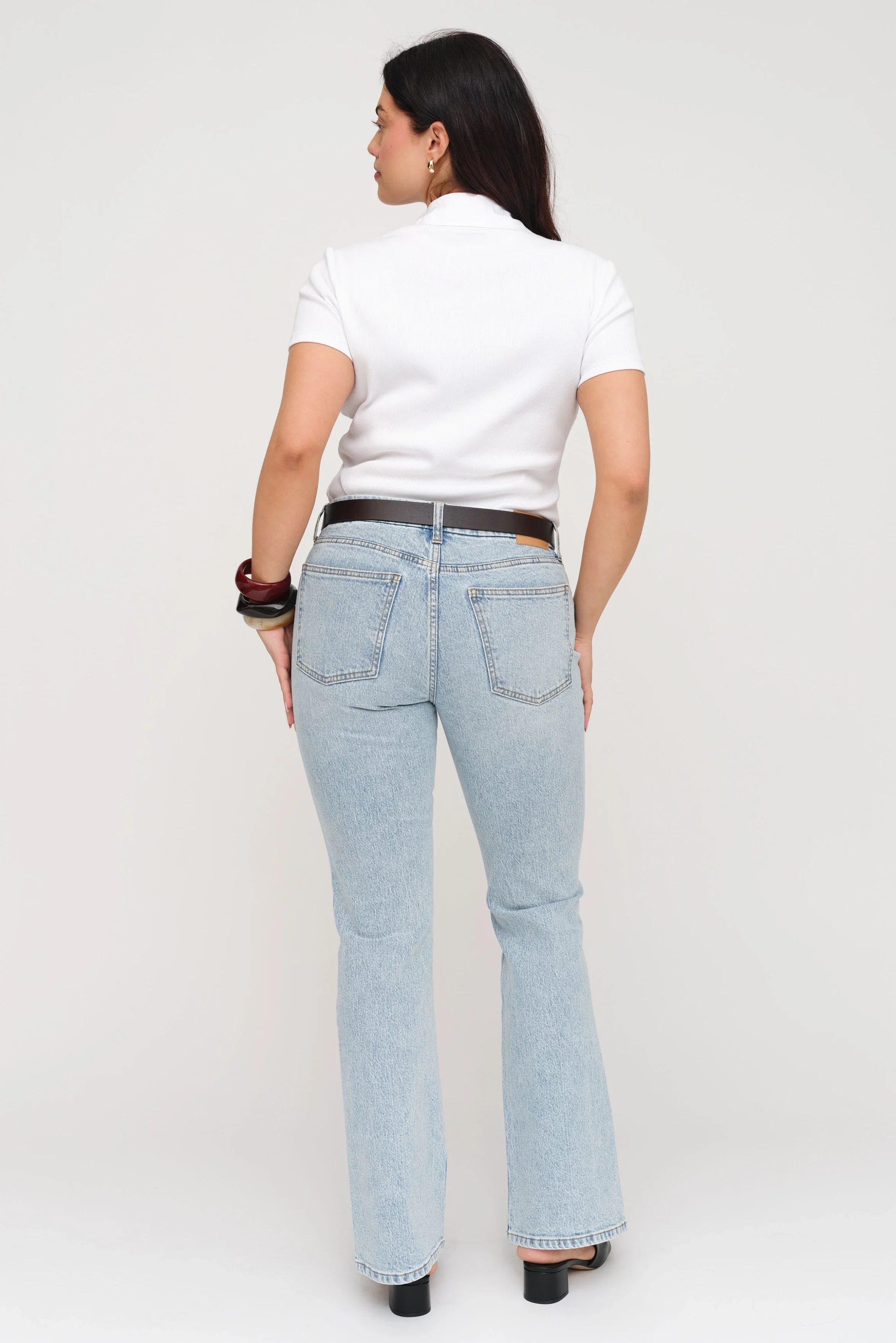 Stanley Boot Cut Mid Rise Soft Blue