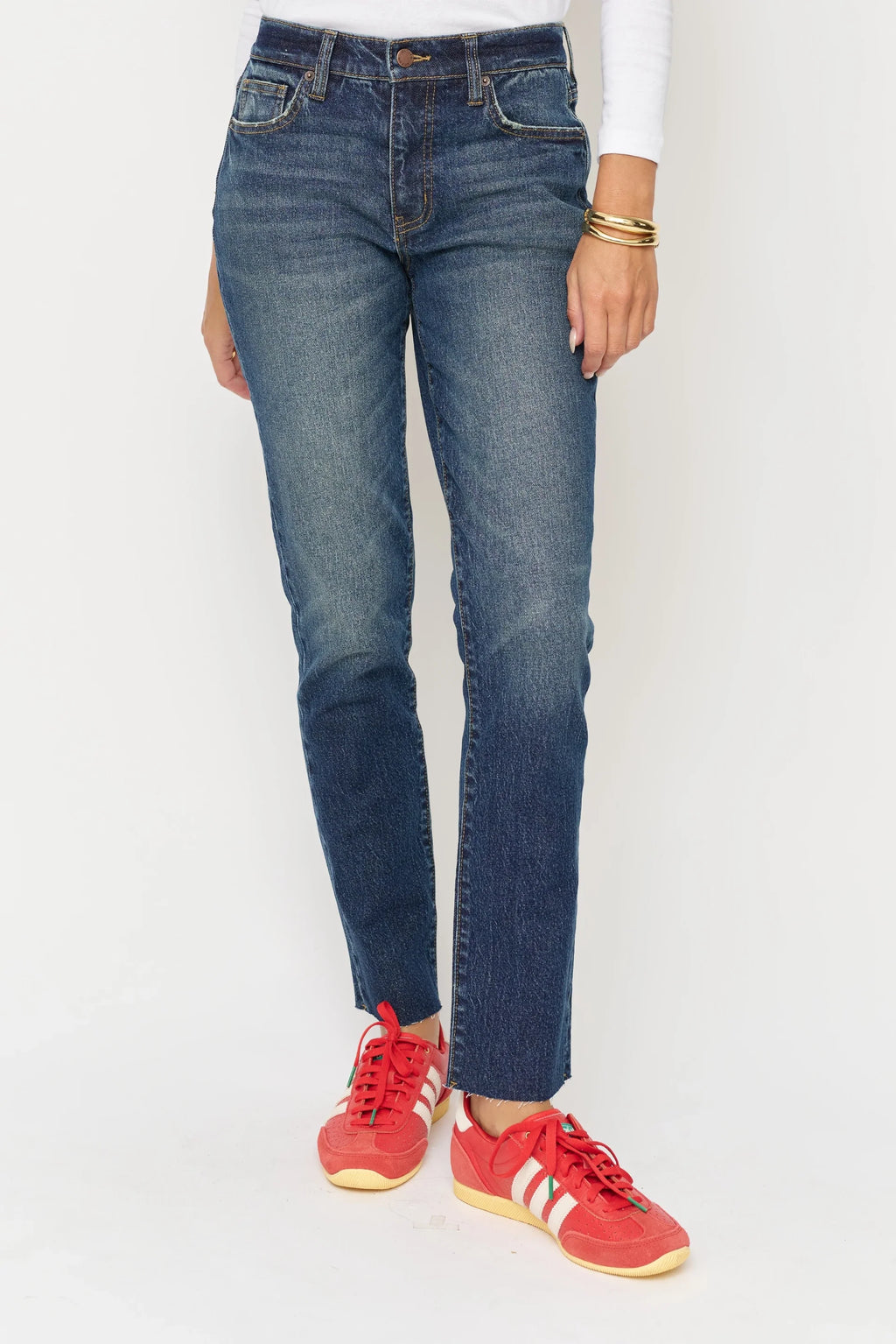 Crosby Mid Rise Relaxed Taper Dark Indigo Wash