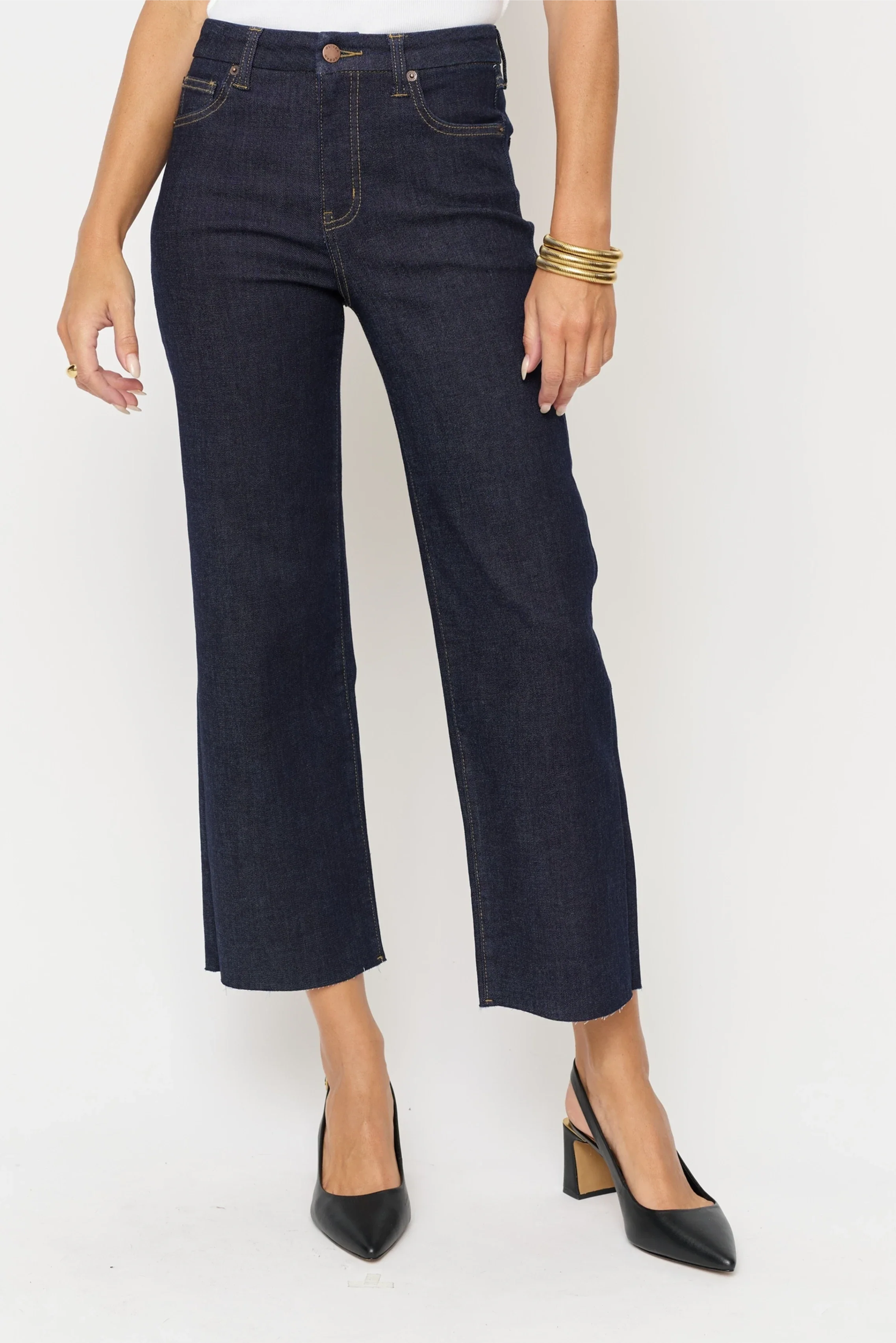 Aberdeen High Rise Wide Leg Crop Sculpt+ Timbers