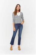 Palmer Kick Flare Mid Rise Crop Sculpt+ Dark Worn