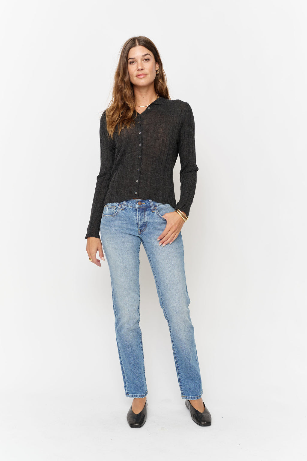 Chester Low Rise Slim Straight Classic Worn Indigo