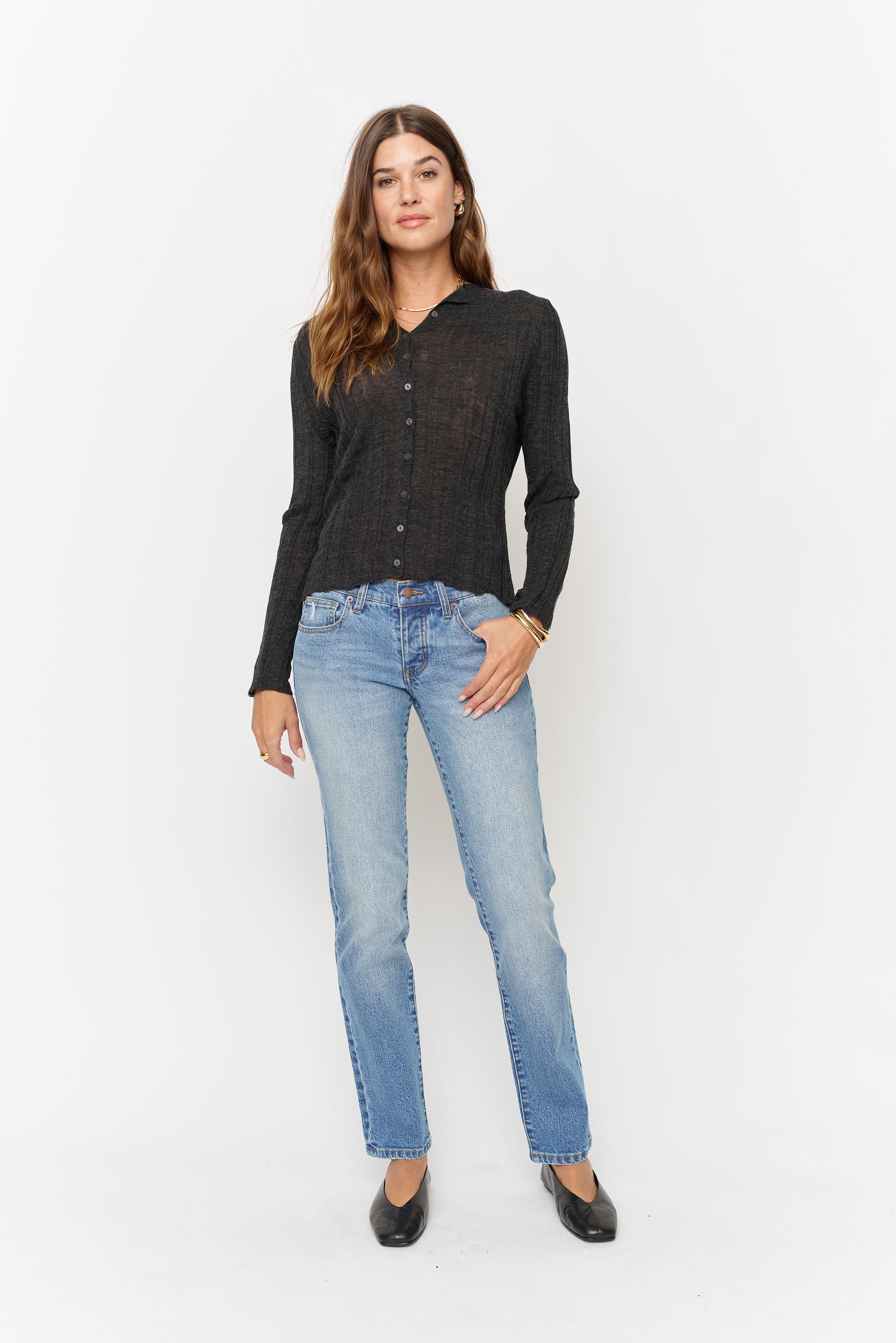 Chester Low Rise Slim Straight Classic Worn Indigo