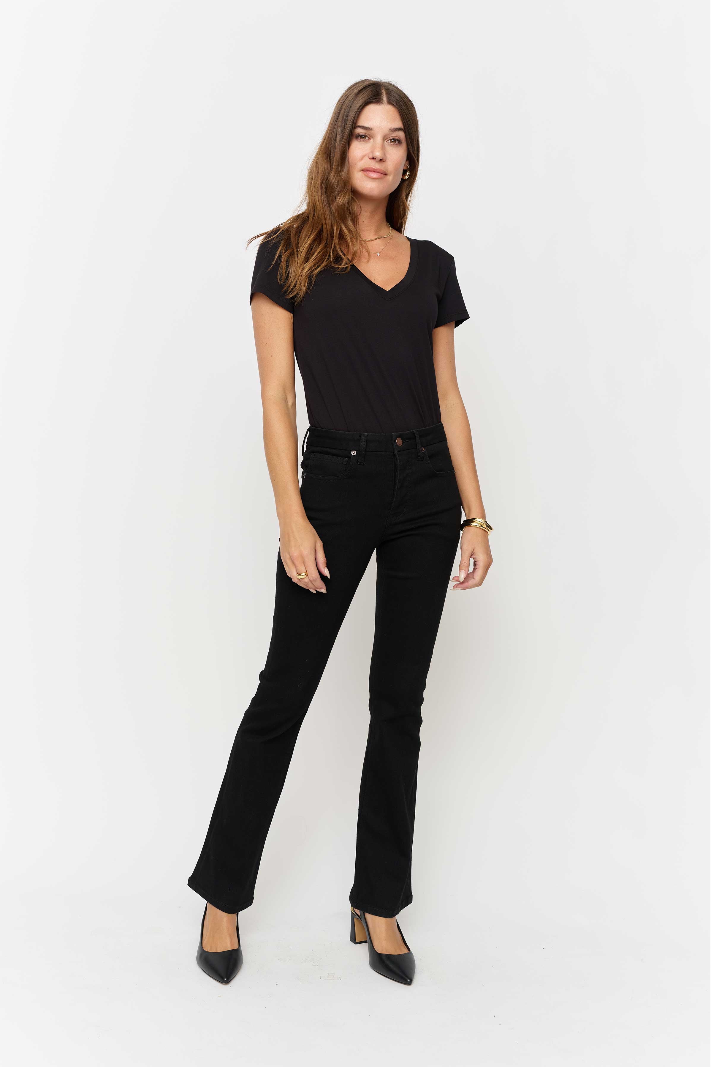 Stanley Boot Cut Mid Rise Sculpt+ Jet Black