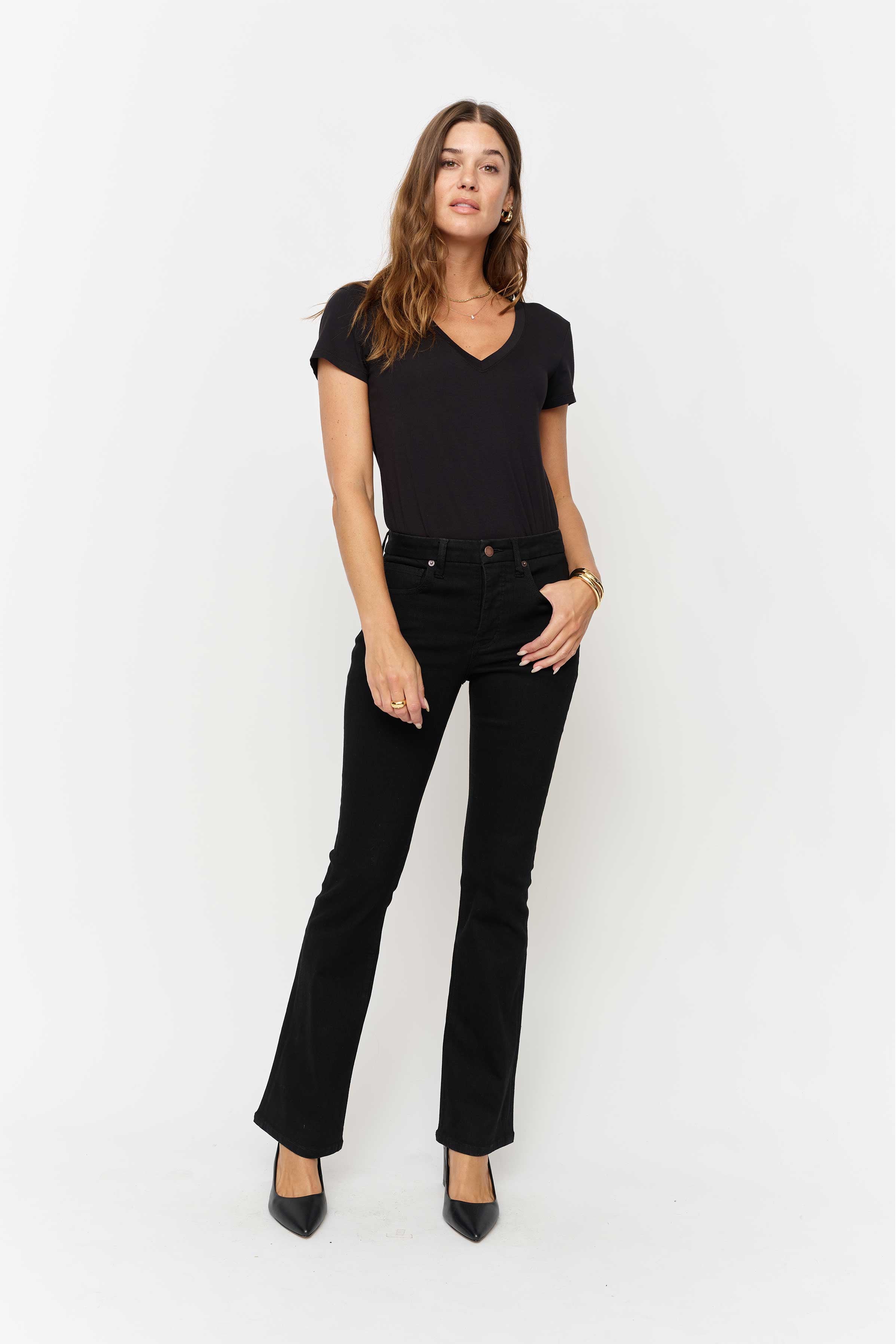 Stanley Boot Cut Mid Rise Sculpt+ Jet Black
