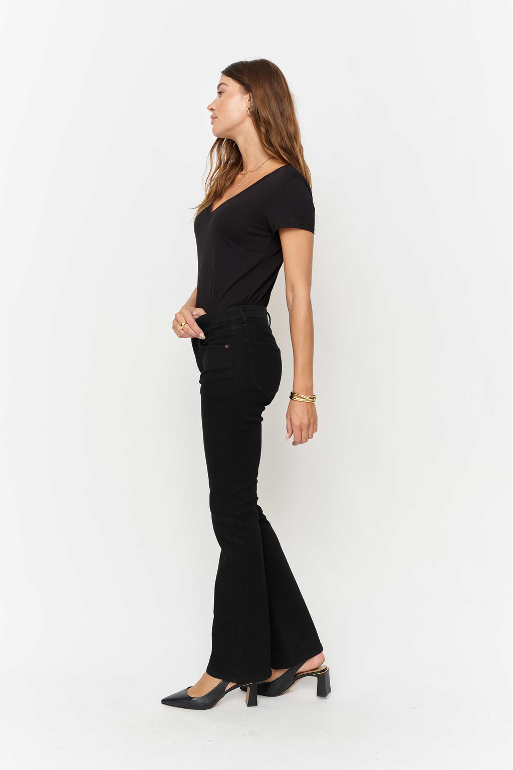 Stanley Boot Cut Mid Rise Sculpt+ Jet Black
