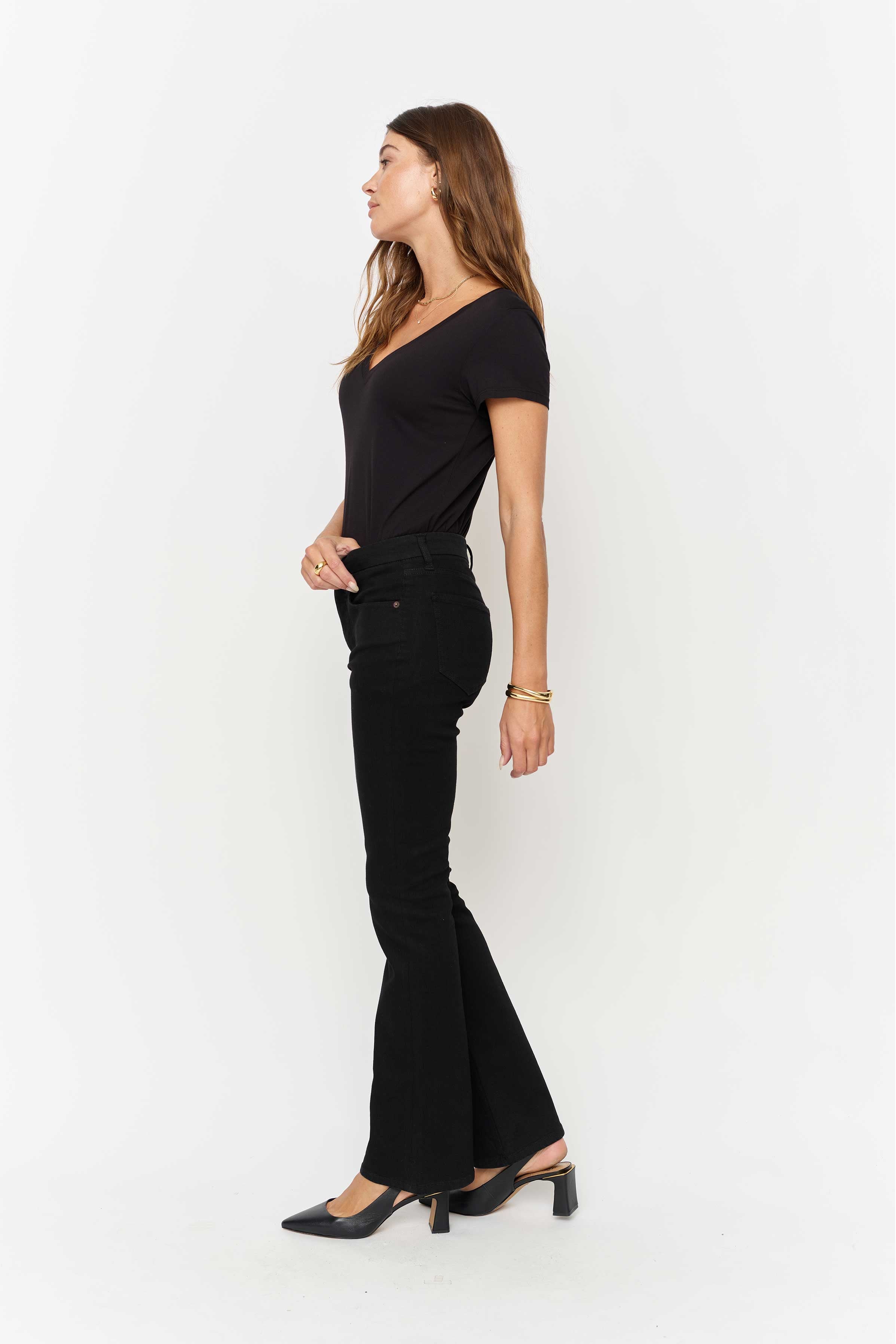 Stanley Boot Cut Mid Rise Sculpt+ Jet Black