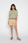 Canyon Short High Rise Almond Buff