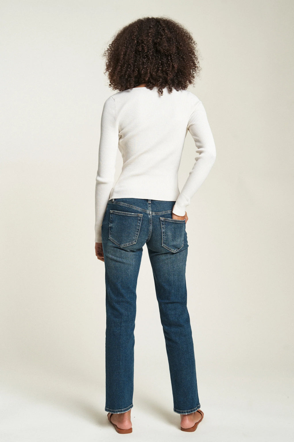 Chester Low Rise Slim Straight Dark Aged Vintage