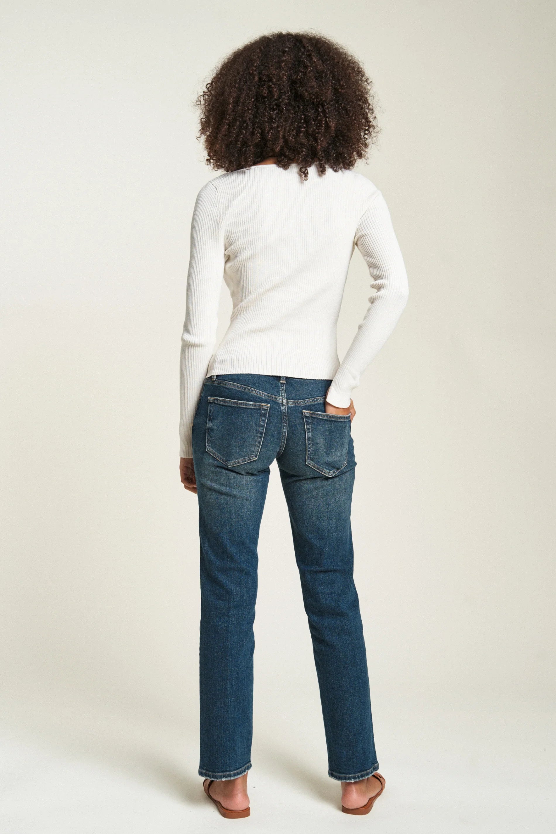 Chester Low Rise Slim Straight Dark Aged Vintage